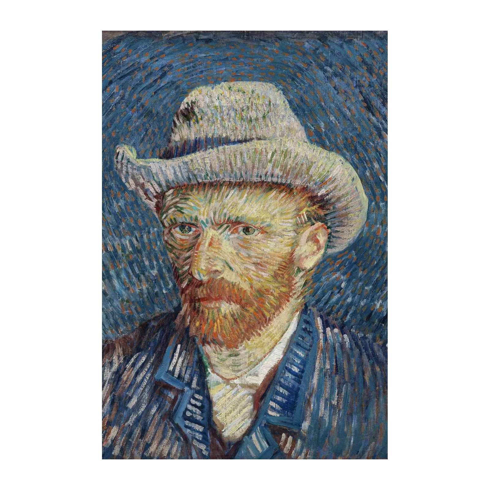 Van Gogh Self-Portrait Textured Wall Art
