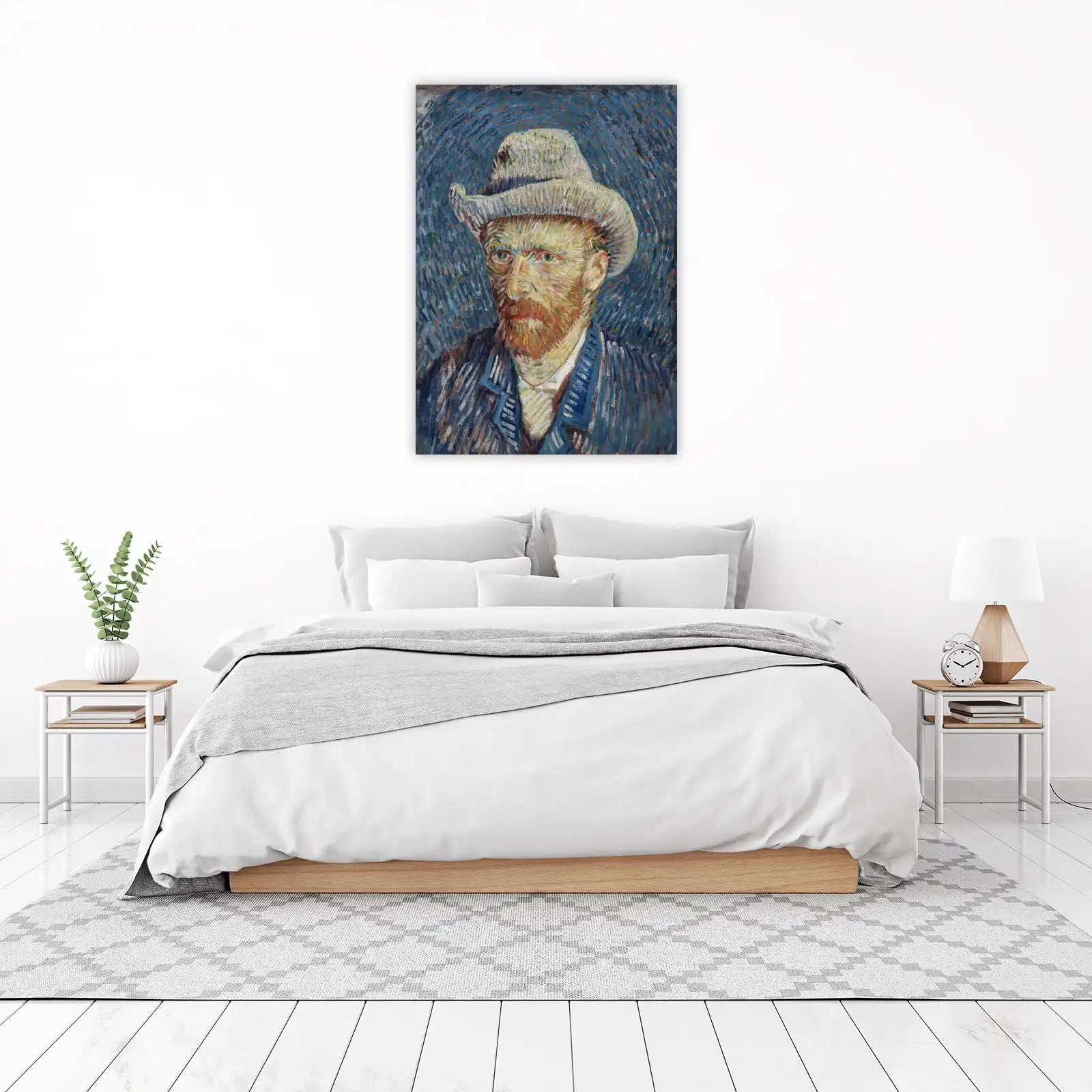 Van Gogh Self-Portrait Textured Wall Art