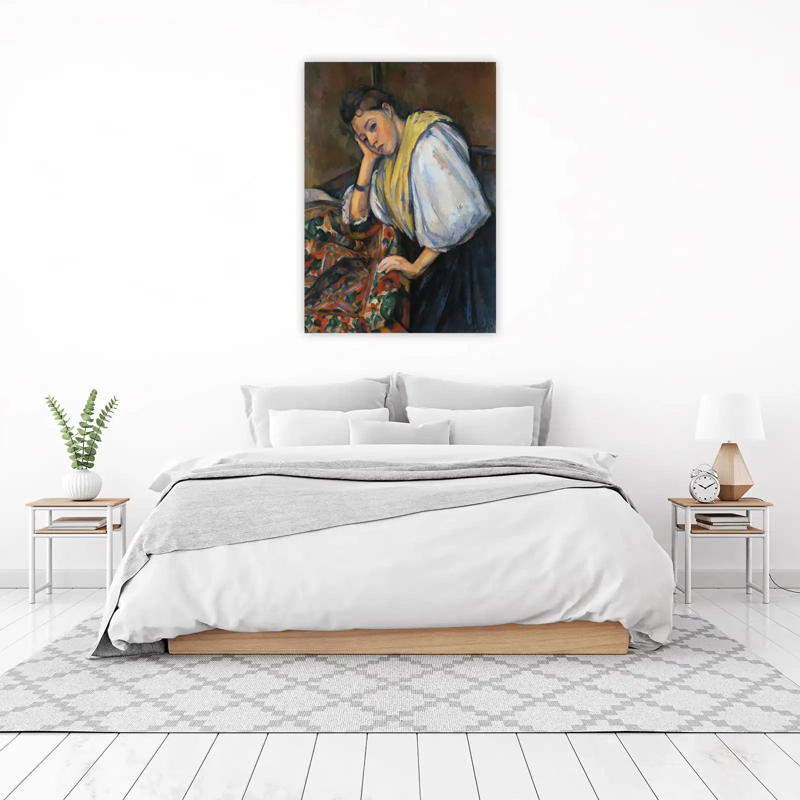 Thoughtful Woman Portrait Wall Art