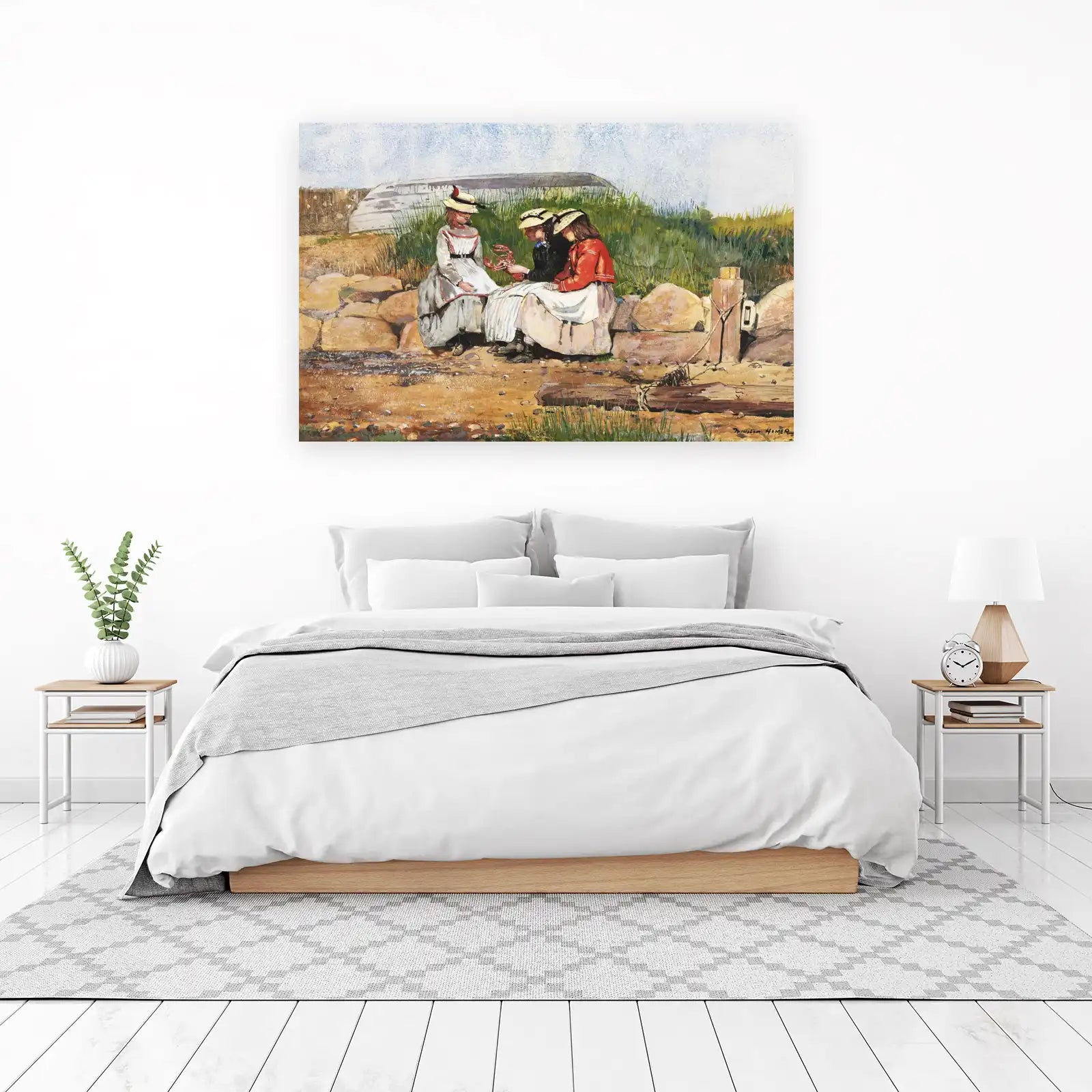 Winslow Homer Seaside Girls Lobster Wall Art