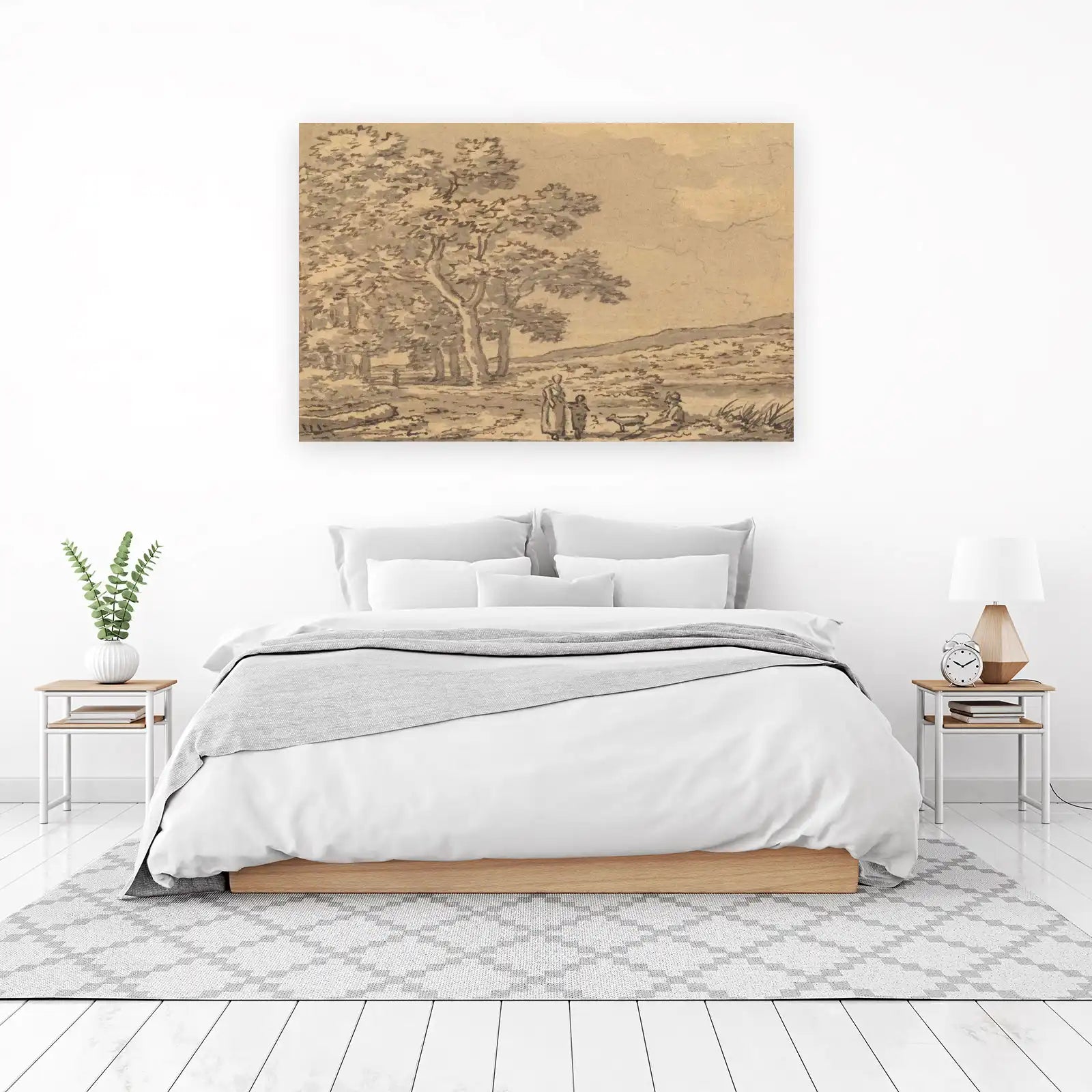 Serene Countryside Walk Wall Art