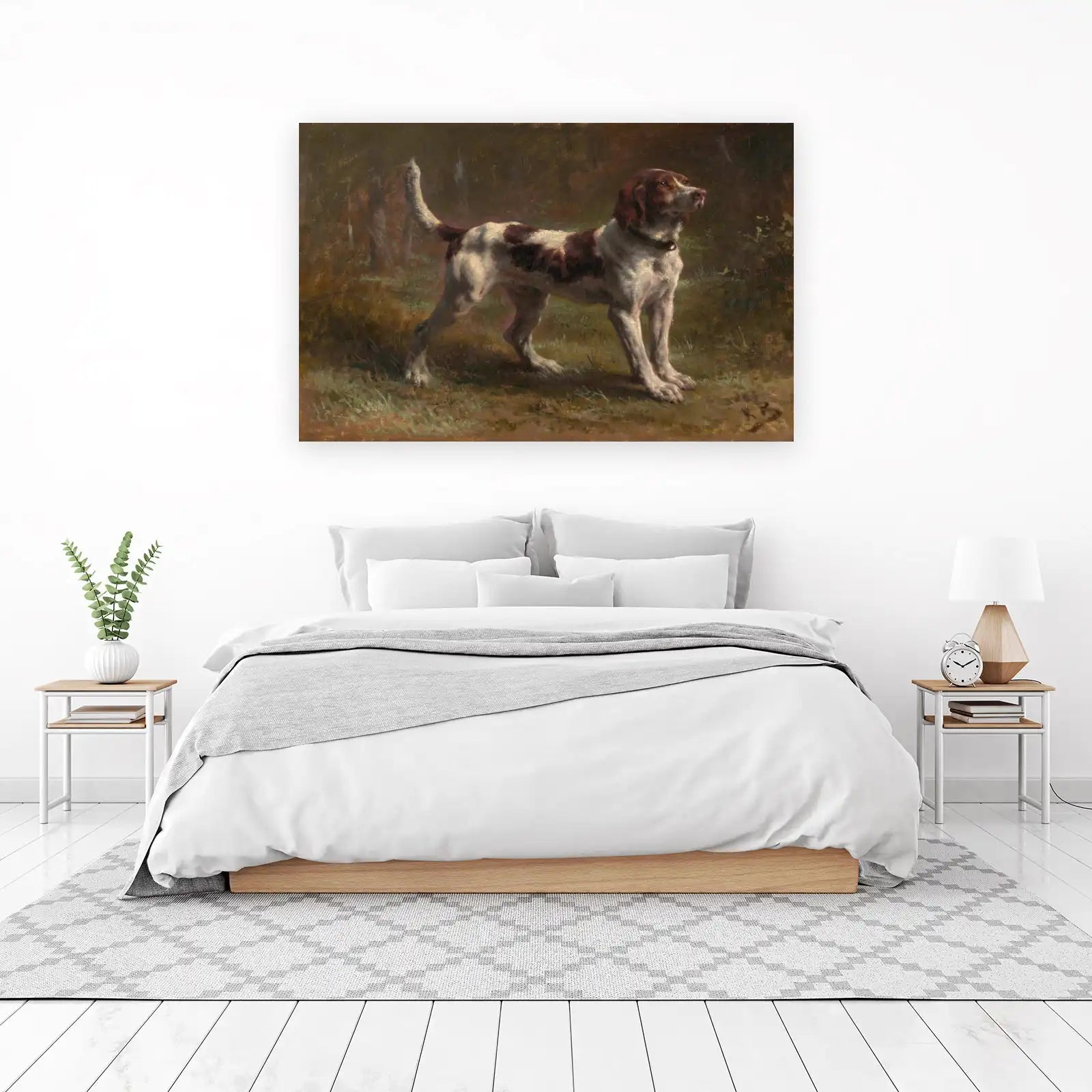 Elegant Hunting Dog Portrait Wall Art