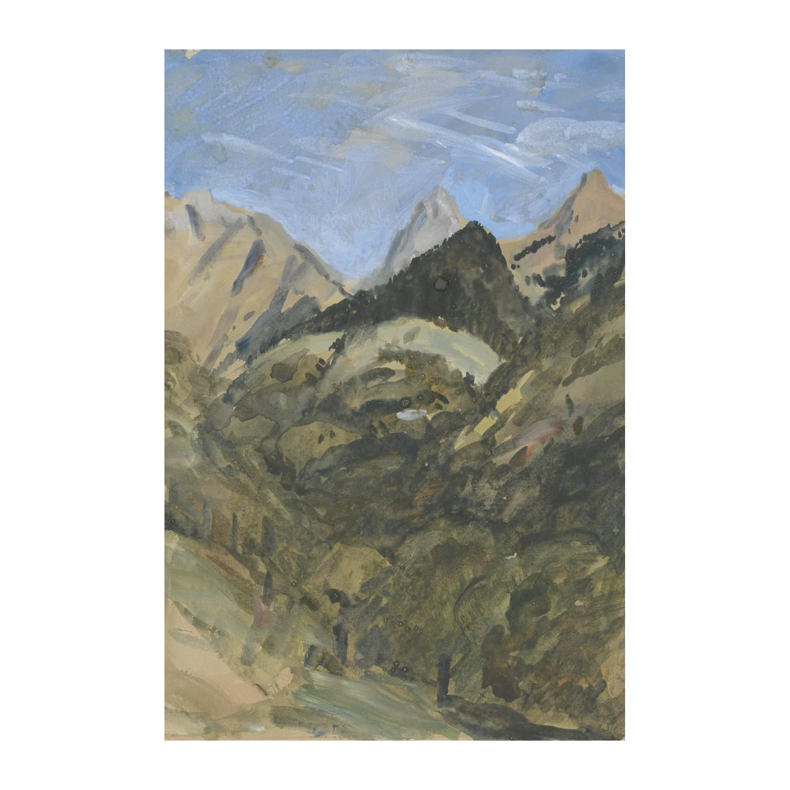 Atmospheric Mountain Landscape Wall Art
