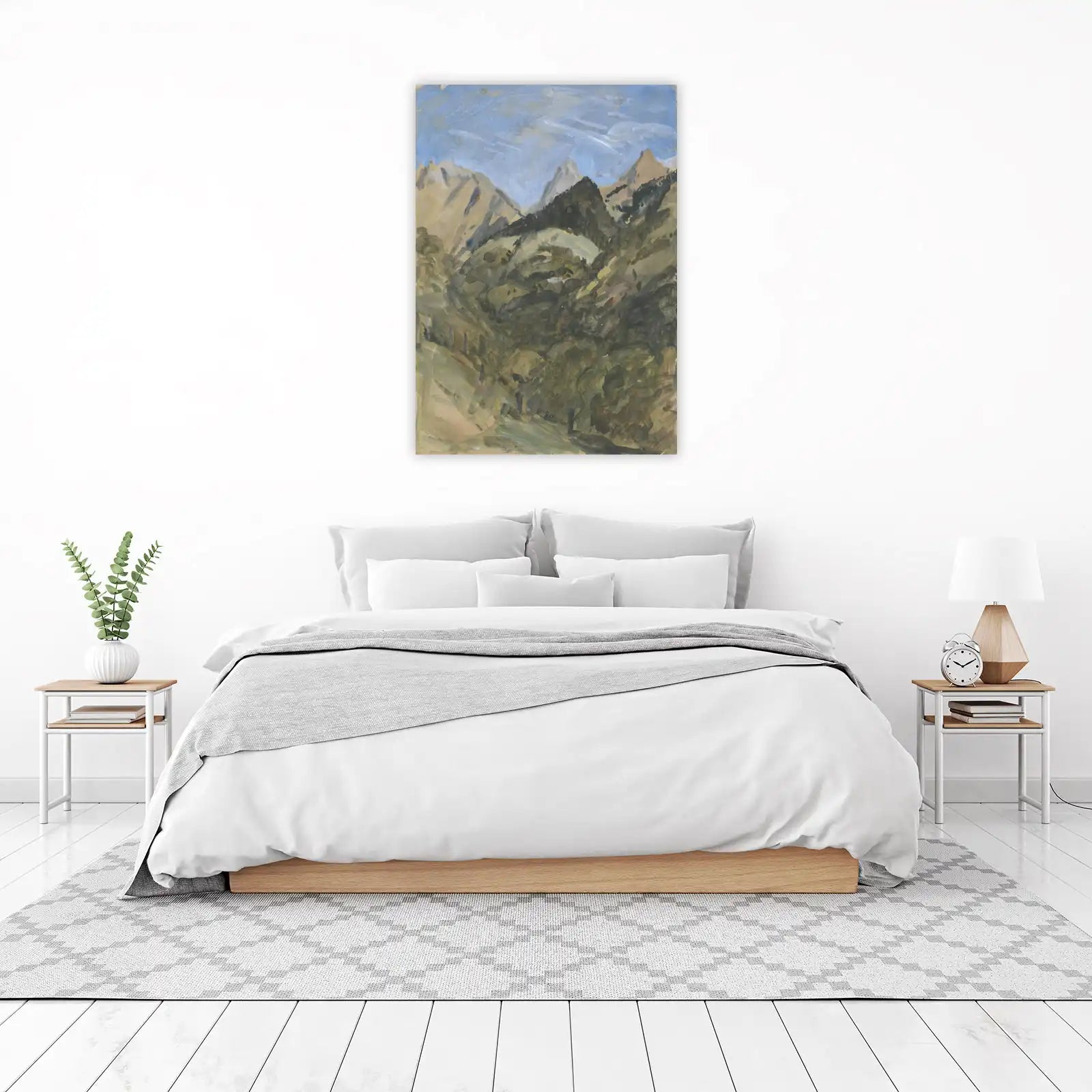Atmospheric Mountain Landscape Wall Art