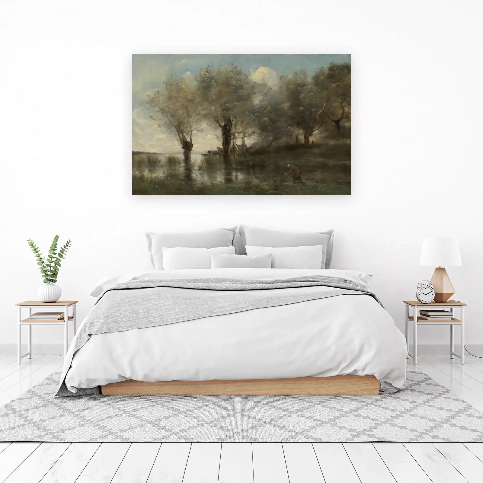 Tranquil Riverside Scene Wall Art
