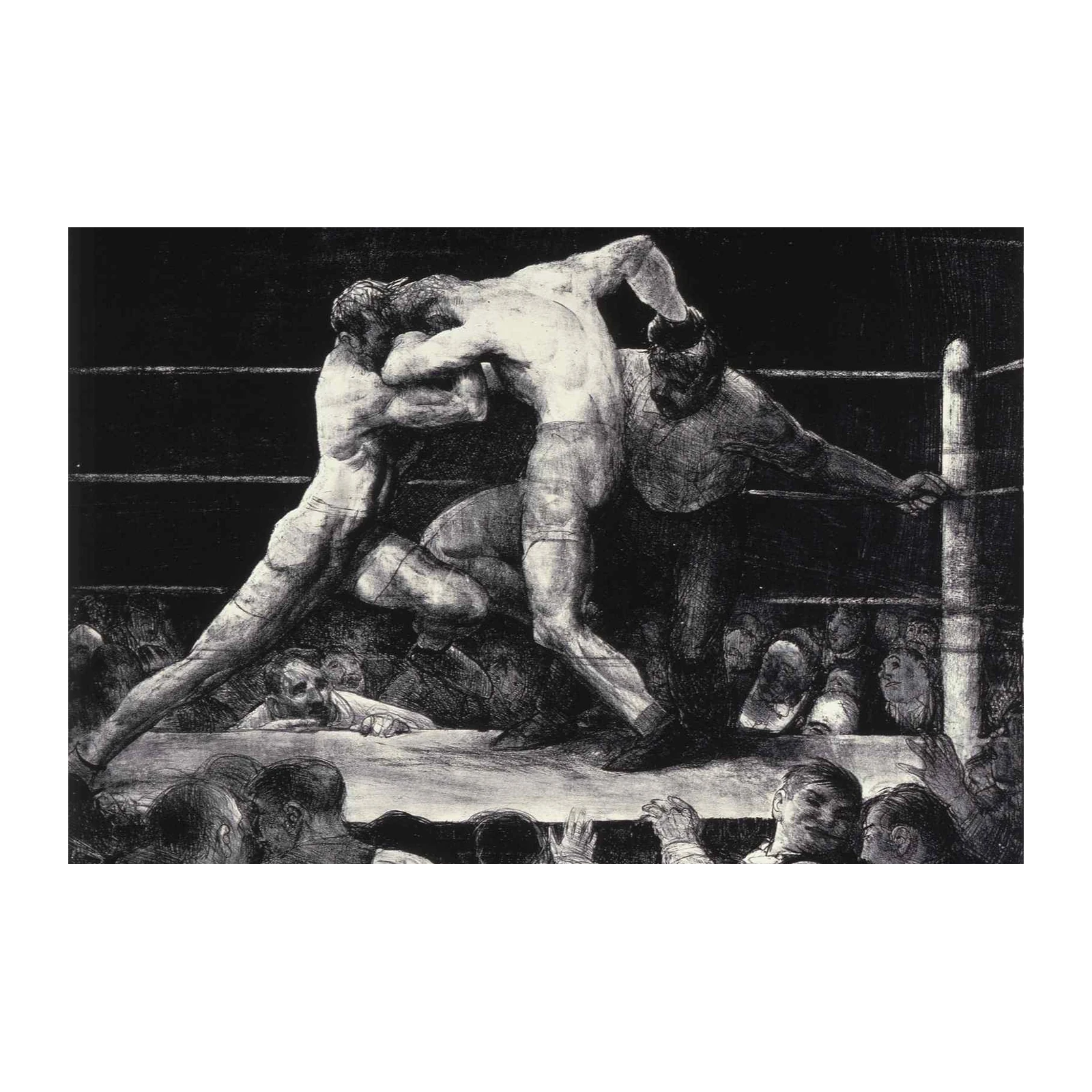 Intense Boxing Match Fine Art Wall Art