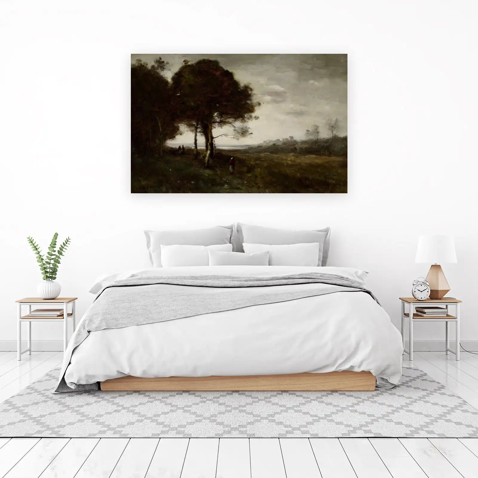 Pastoral Landscape with Figures Wall Art