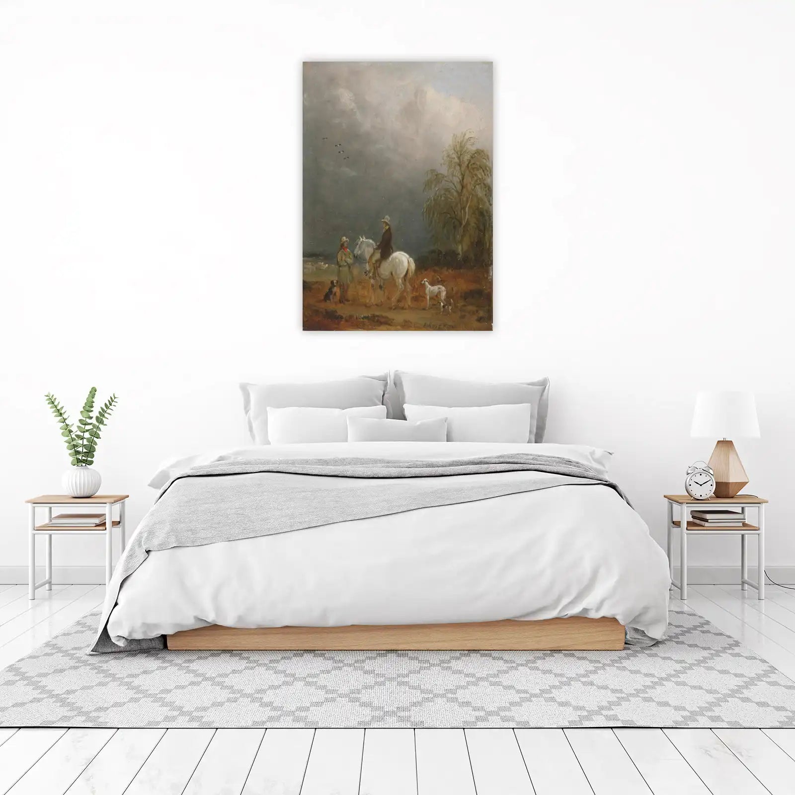 Vintage Horseback Riding & Dogs Wall Art