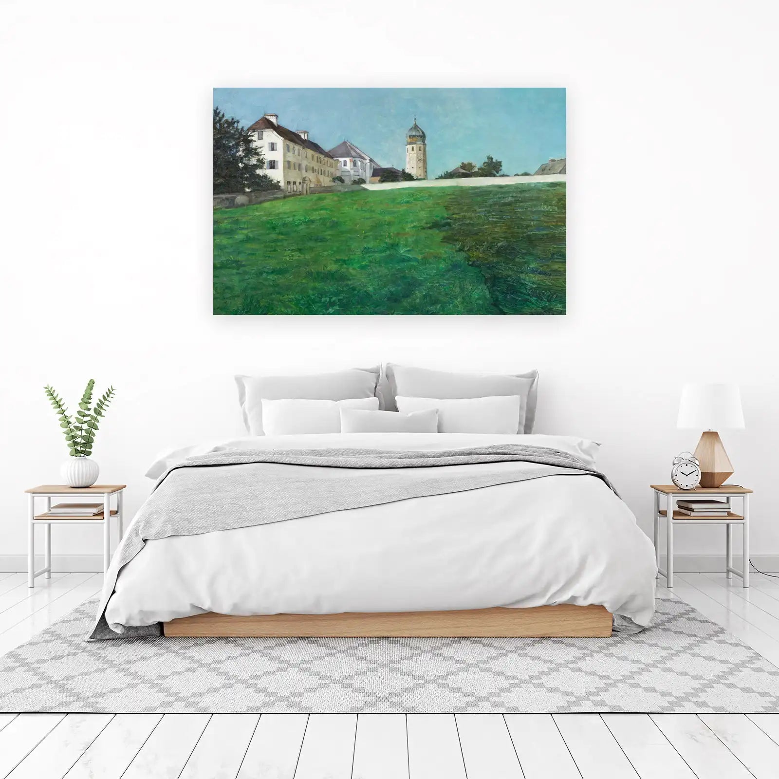 Tranquil Monastery Landscape Wall Art