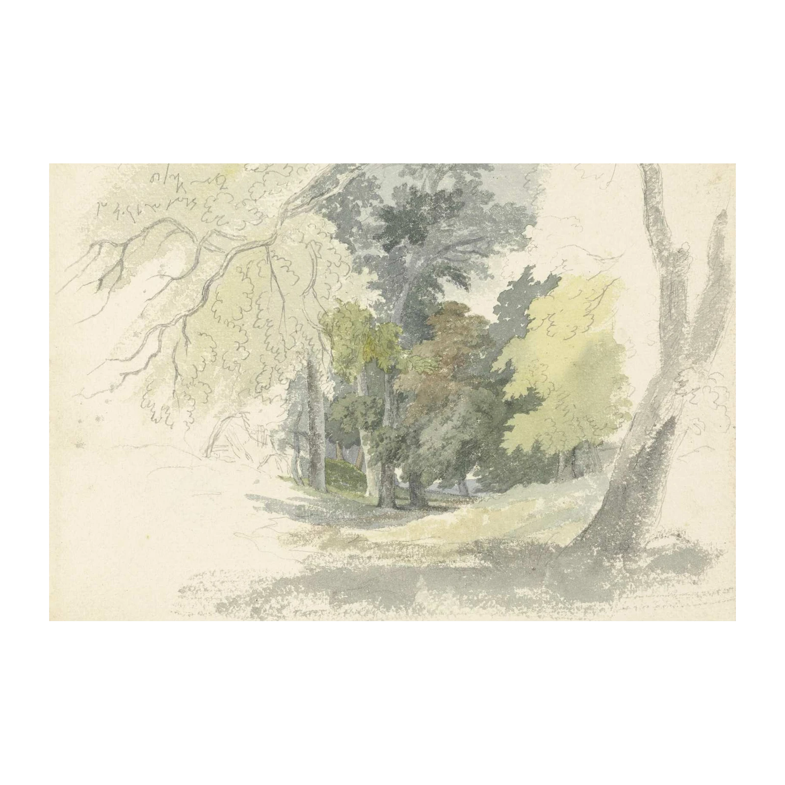 Enchanting Woodland Path Watercolor Wall Art