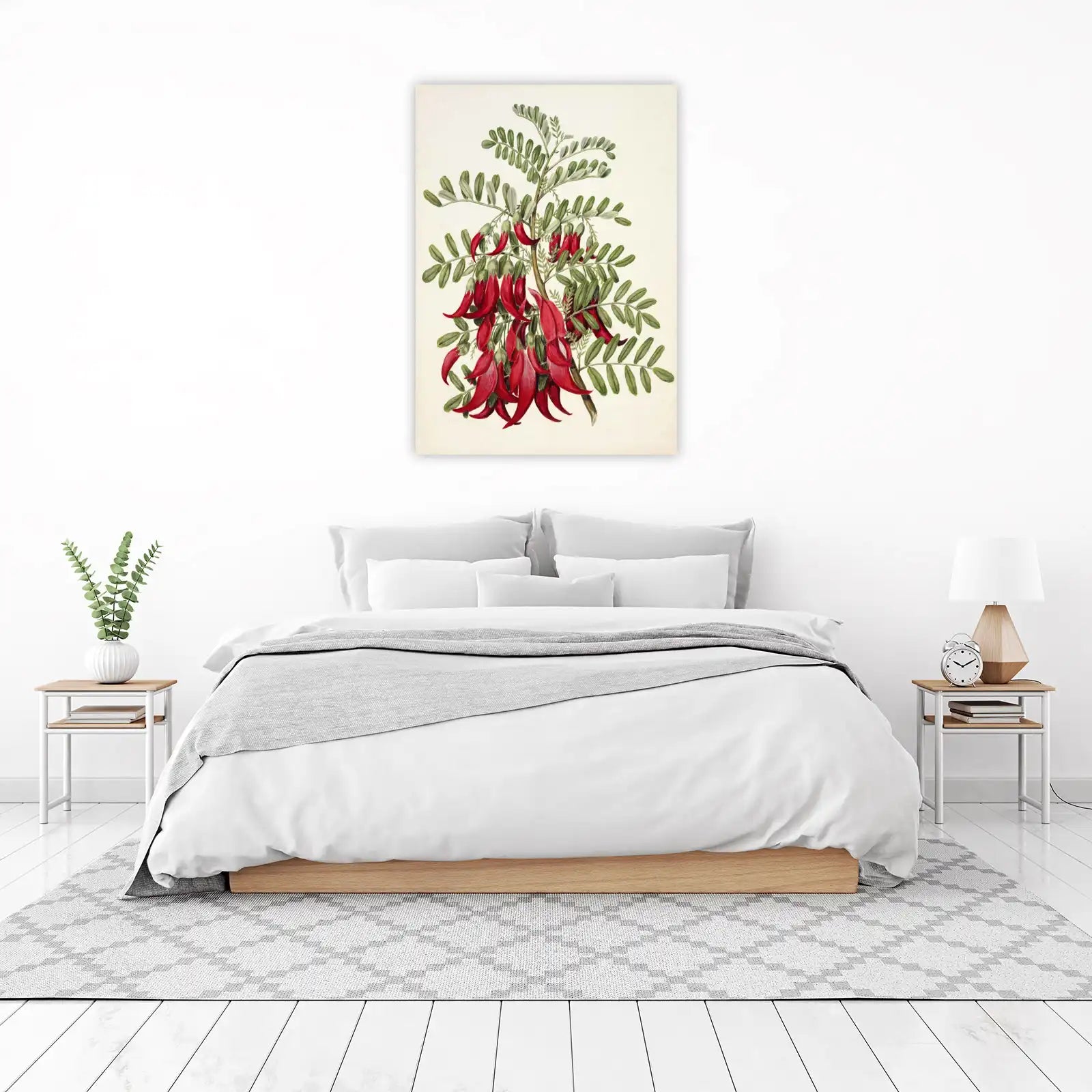 Vibrant Kōwhai Flower Botanical Art Wall Art