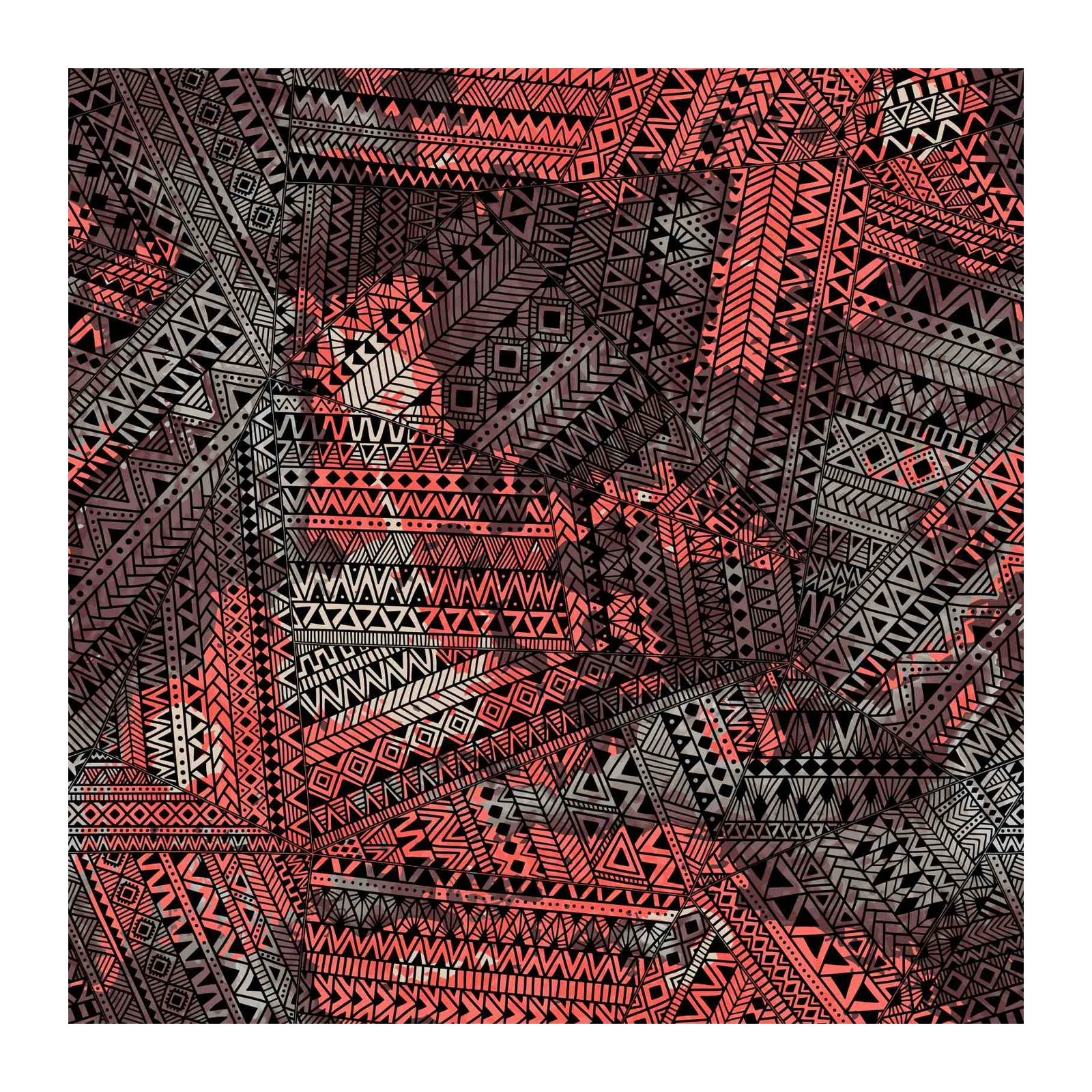 Tribal Geometric Pattern Wall Art