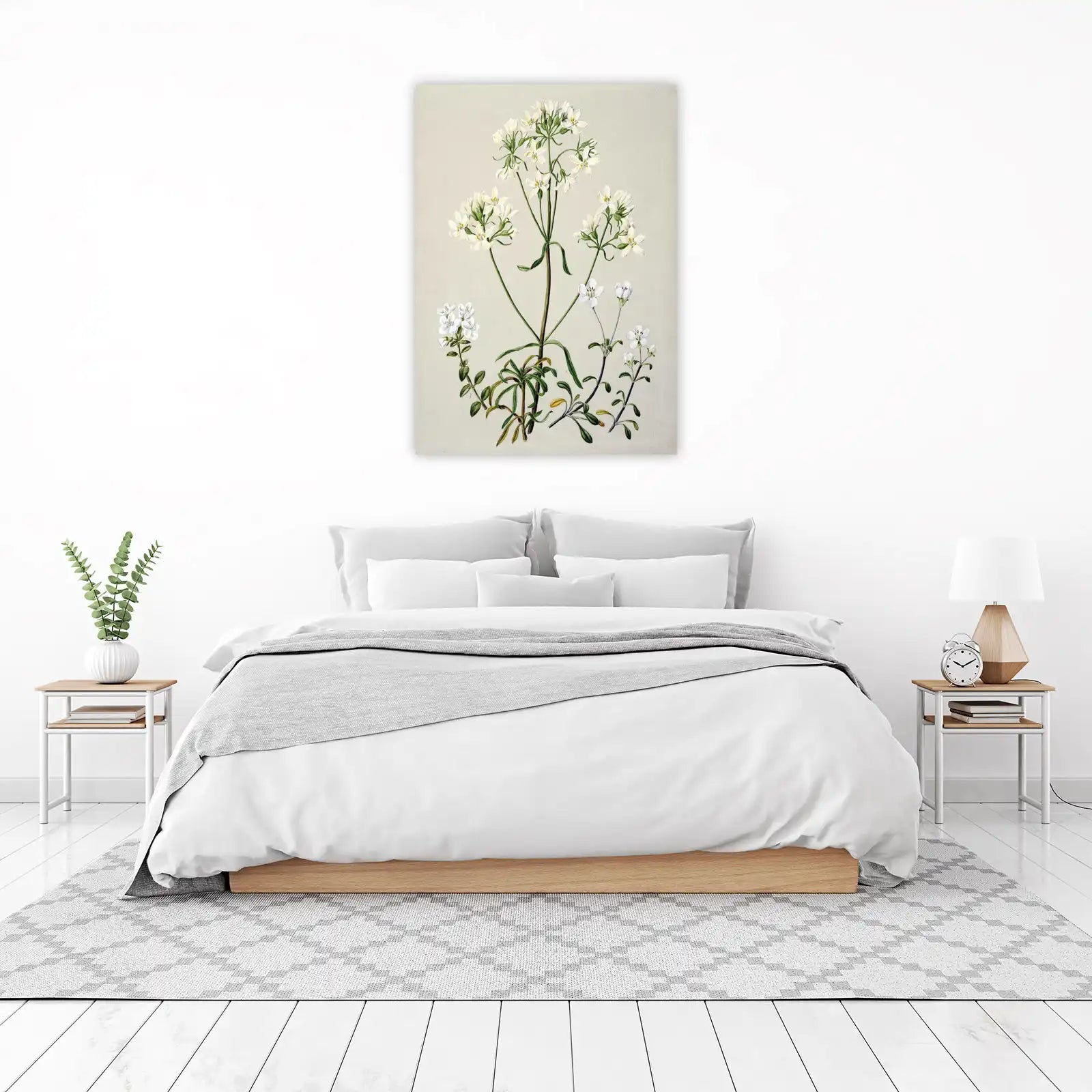 Delicate White Blossom Botanical Art Wall Art
