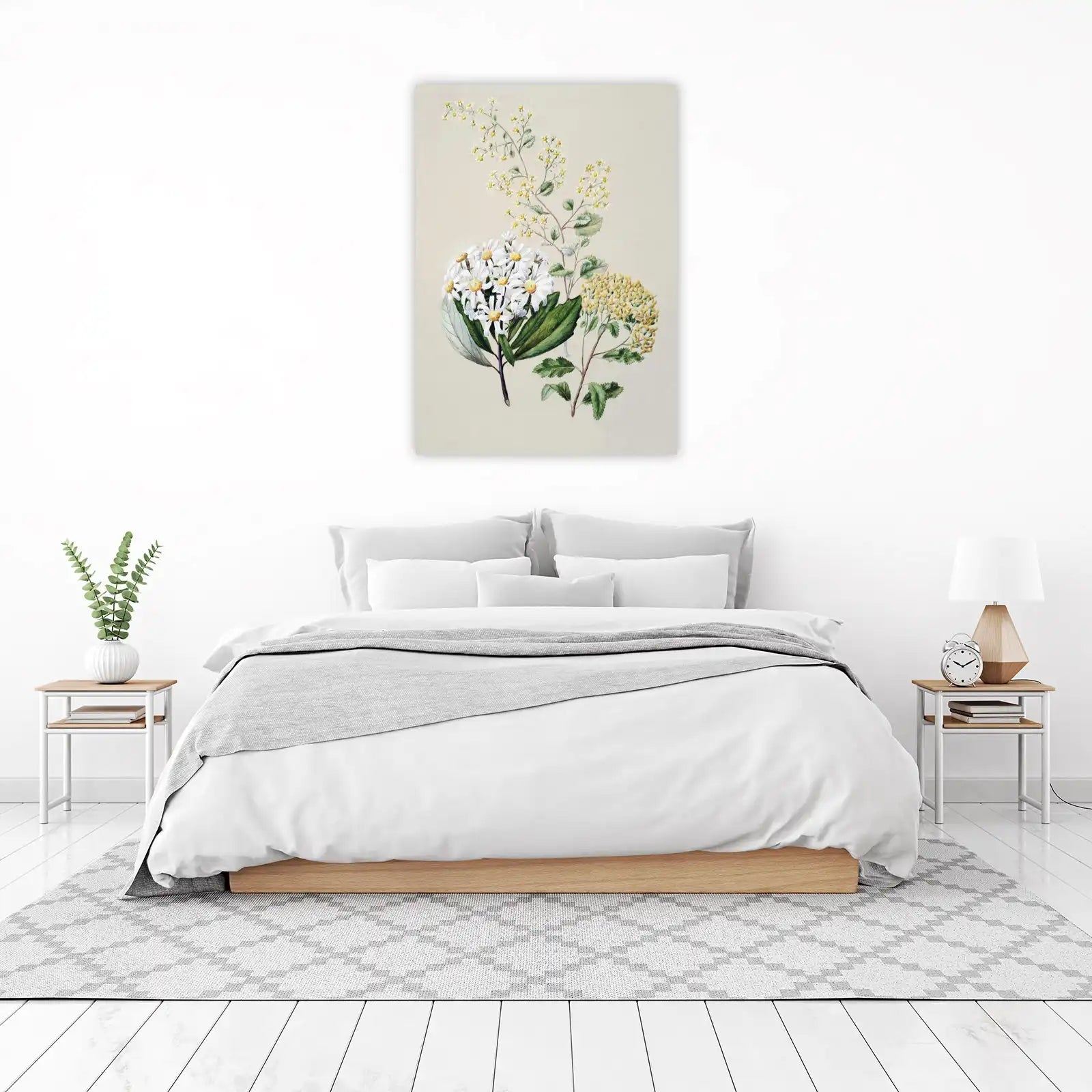 Botanical Daisy & Yellow Bloom Wall Art