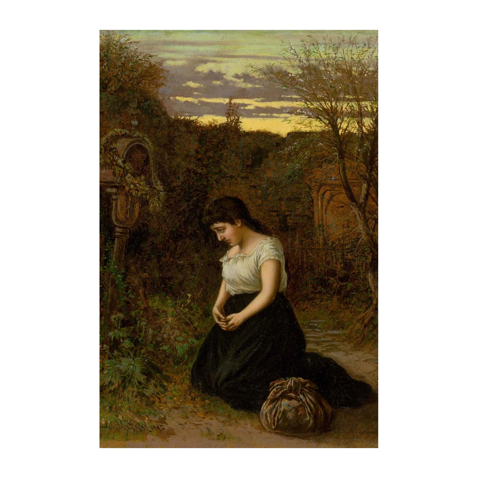 Melancholy Maiden Serenity Wall Art