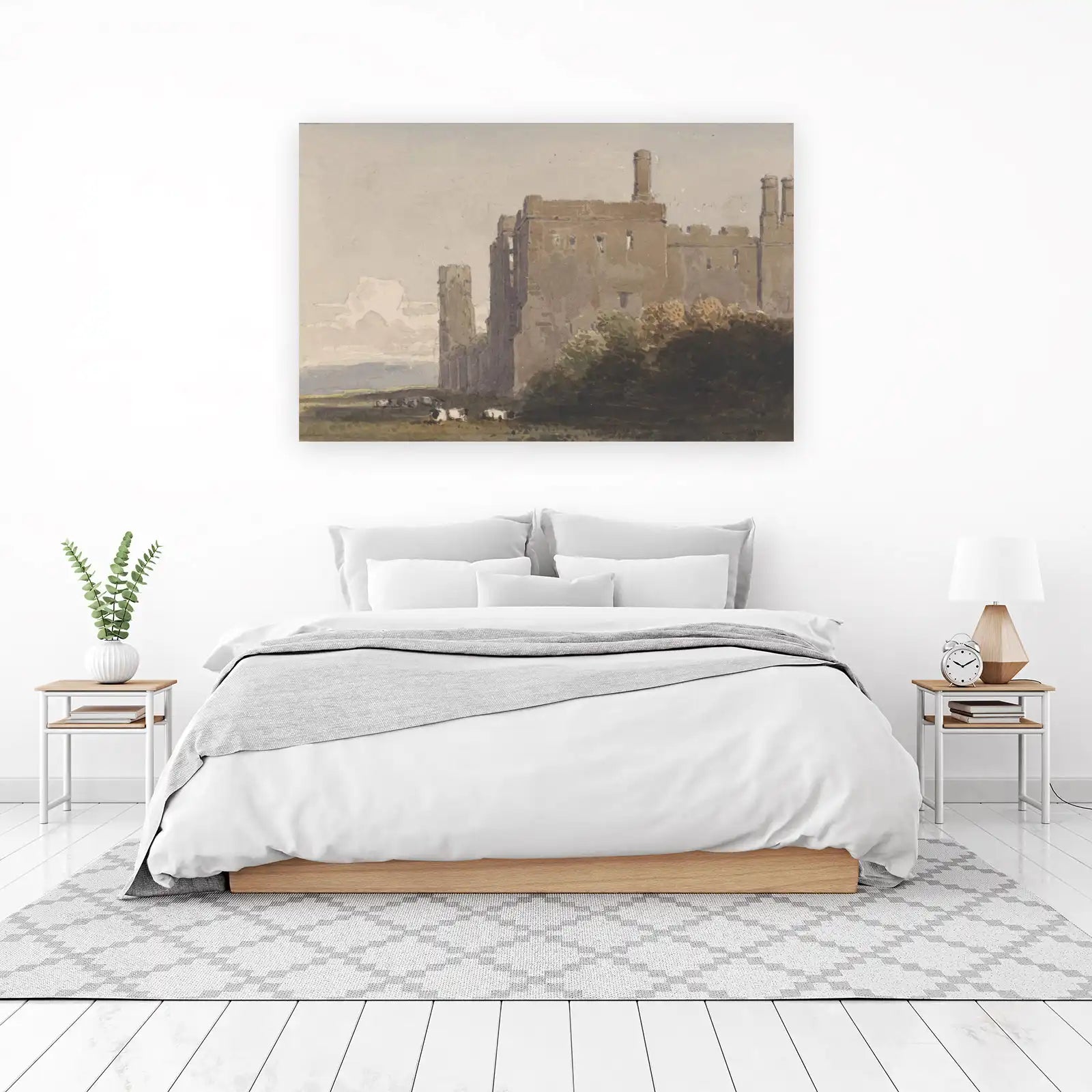 Historic Castle Ruins Landscape Wall Art