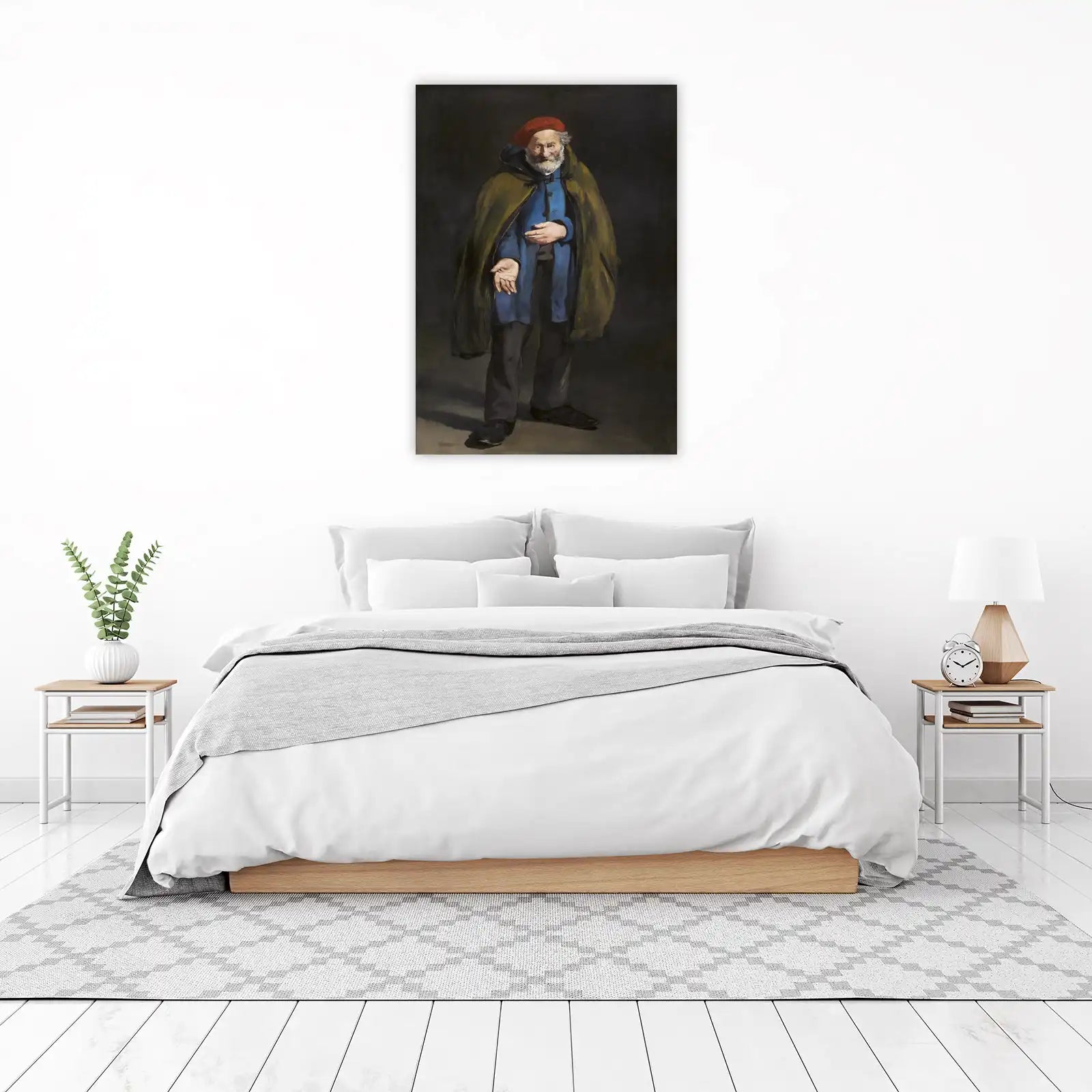 Portrait of an Old Man Red Beret Wall Art