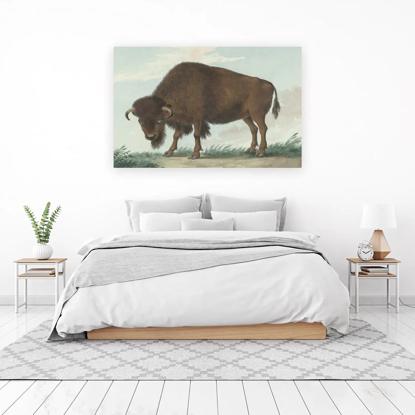 Majestic Bison Wildlife Art Wall Art