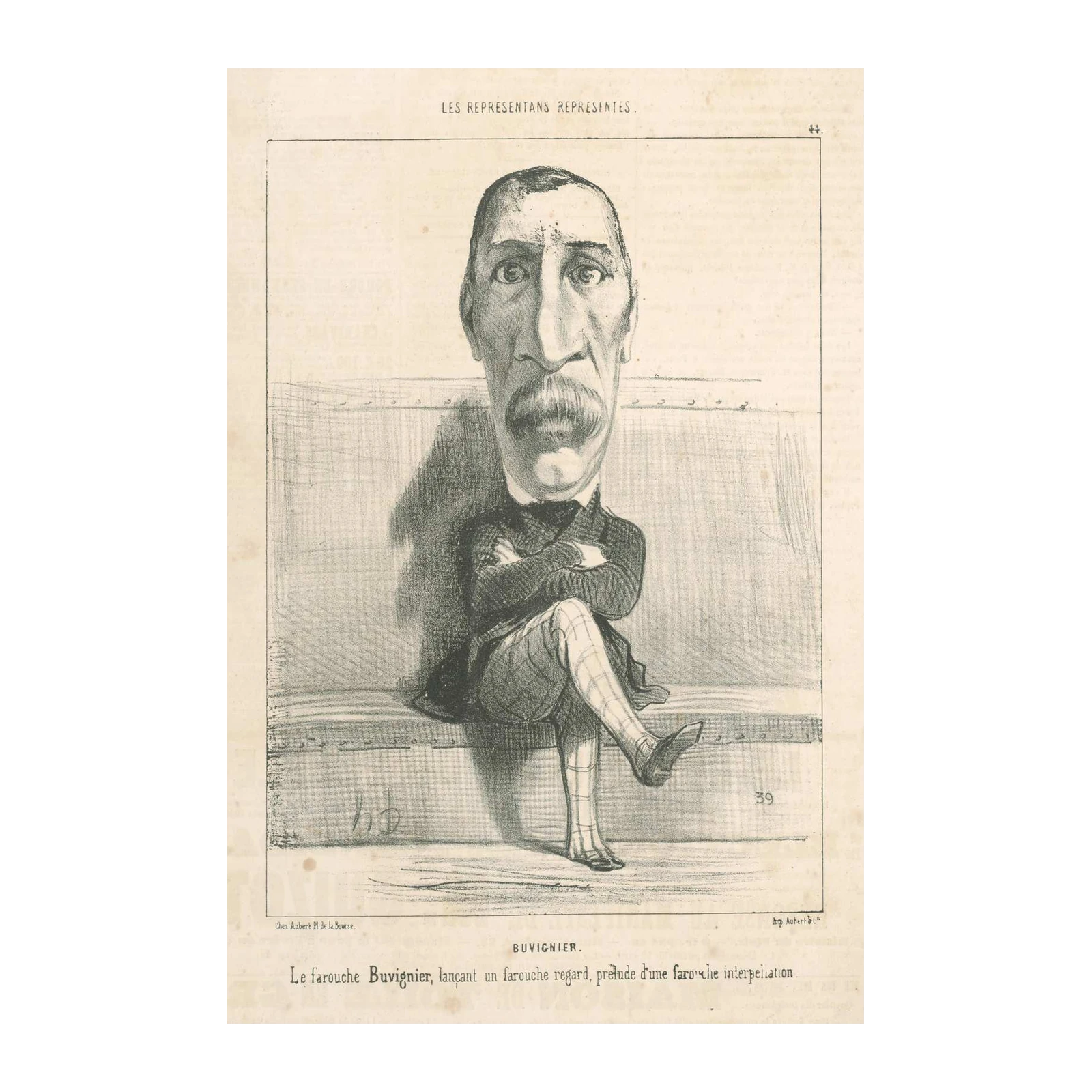 Caricature of Buvignier Wall Art