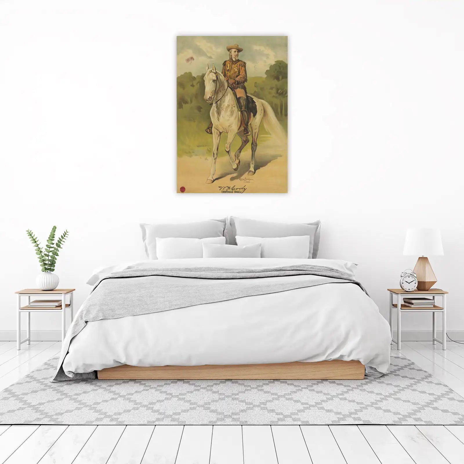 Buffalo Bill Horseback Riding Wall Art Western Art