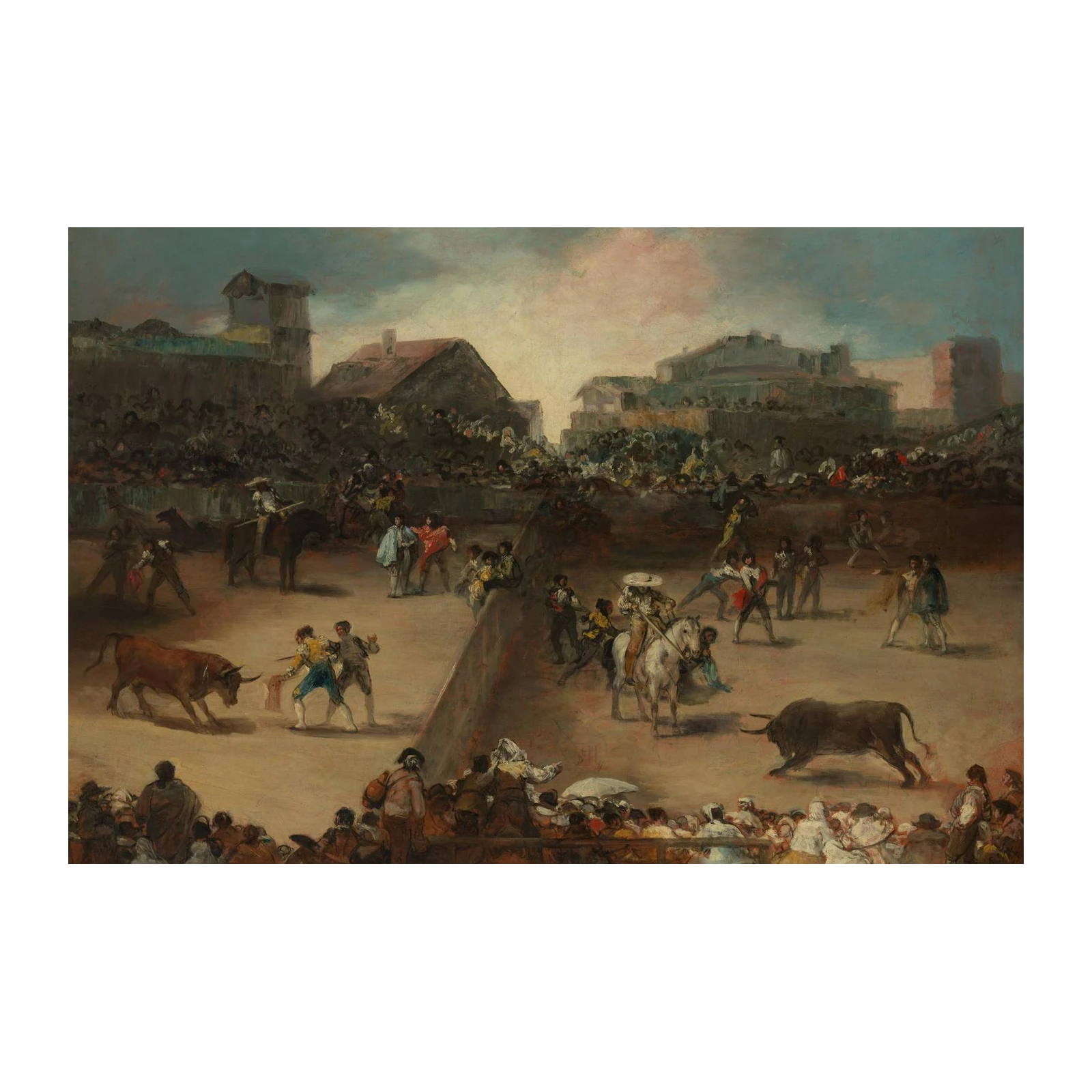 Bullfight Scene Wall Art - Spanish Art