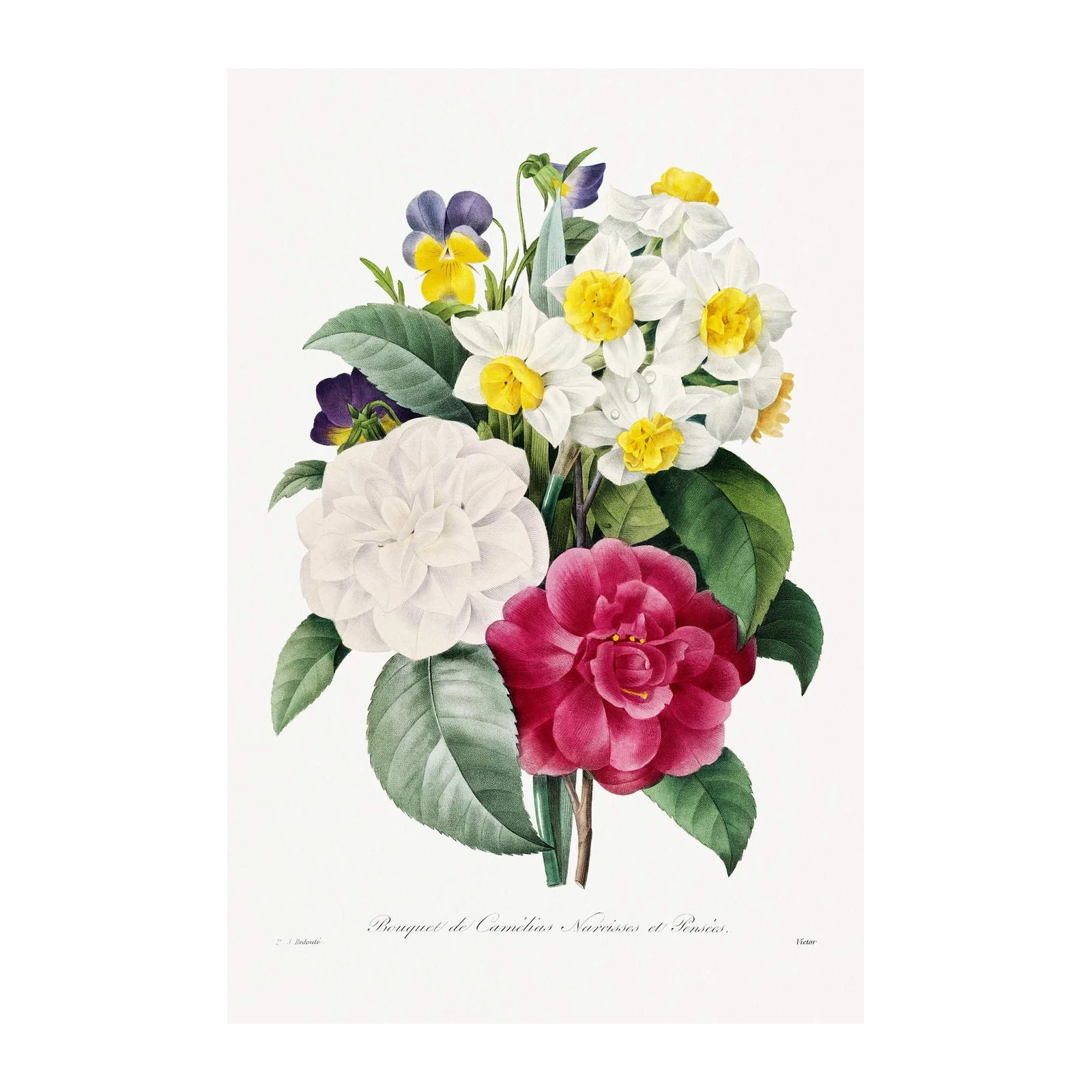 Vintage Floral Bouquet Wall Art