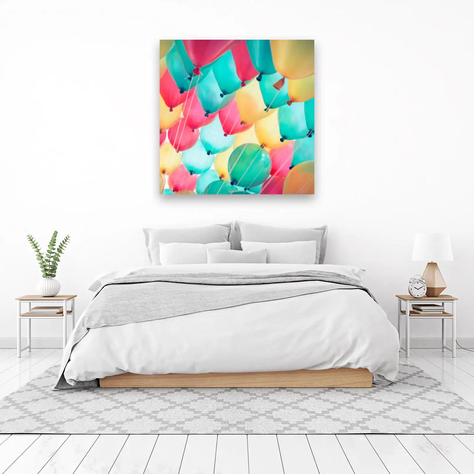 Vibrant Balloon Dreamscape Wall Art