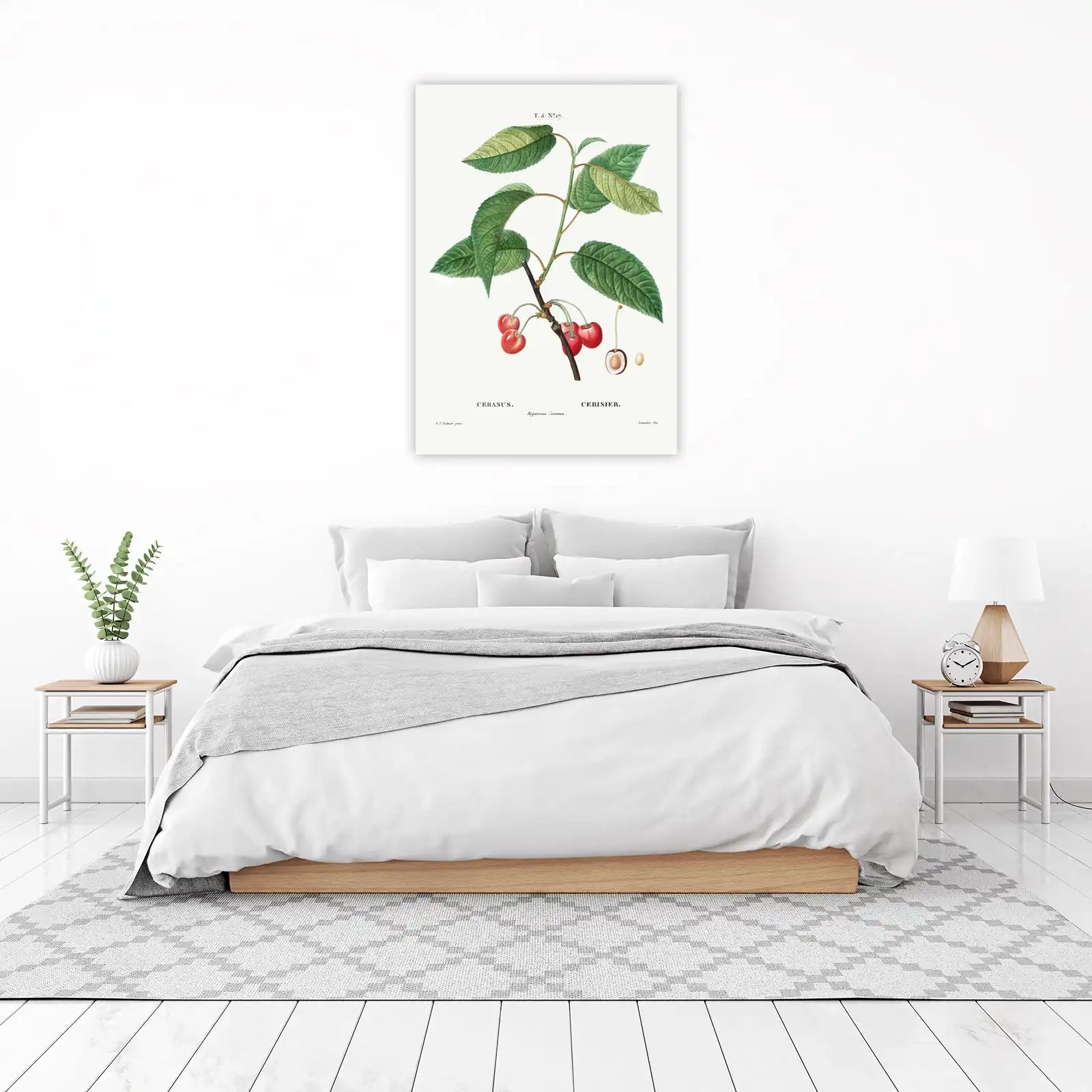 Vintage Cherry Blossom Wall Art