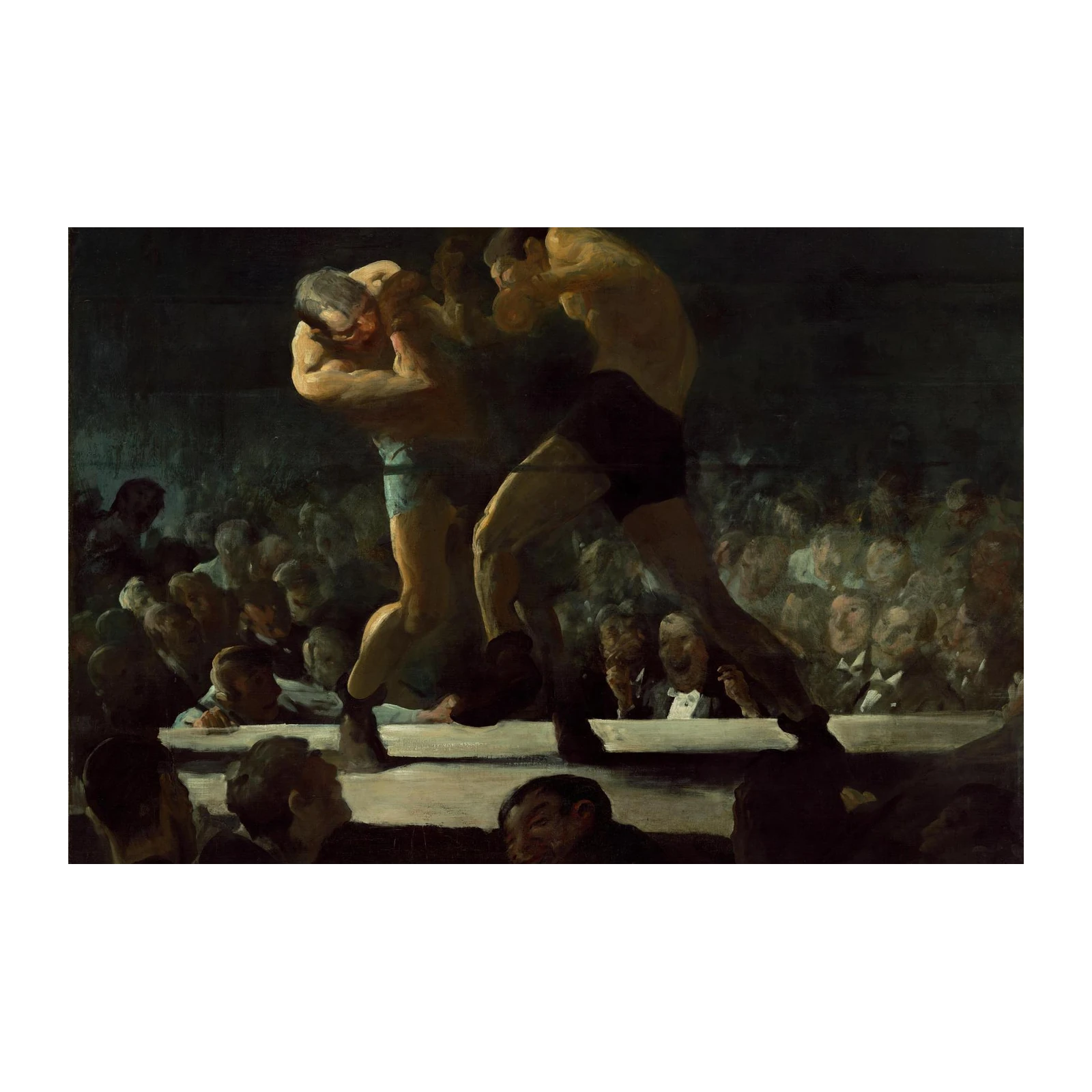 Classic Boxing Match Wall Art - Vintage Sports Art