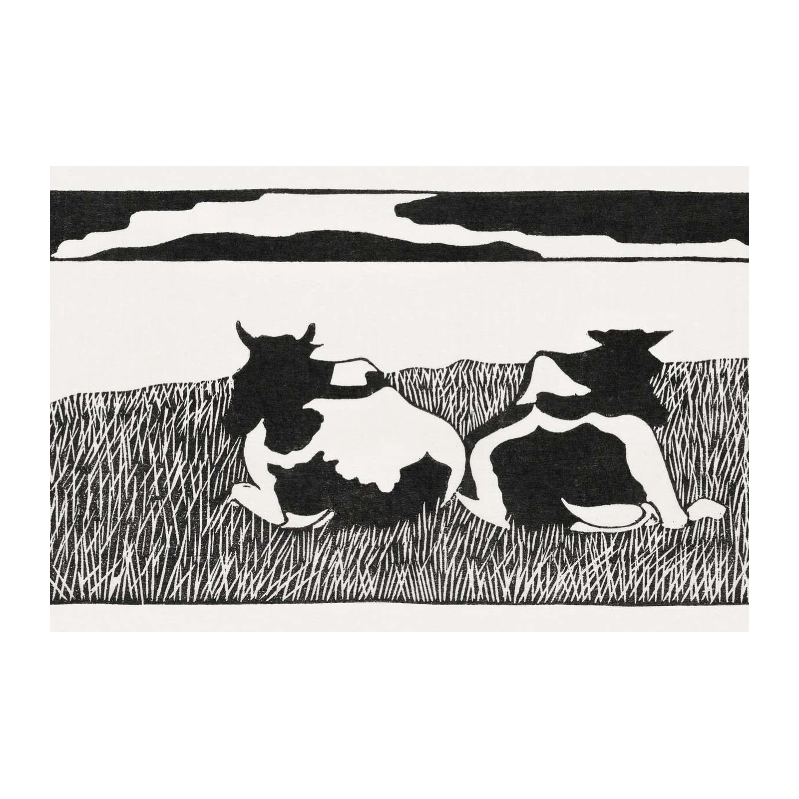 Serene Cows Meadow Art Wall Art