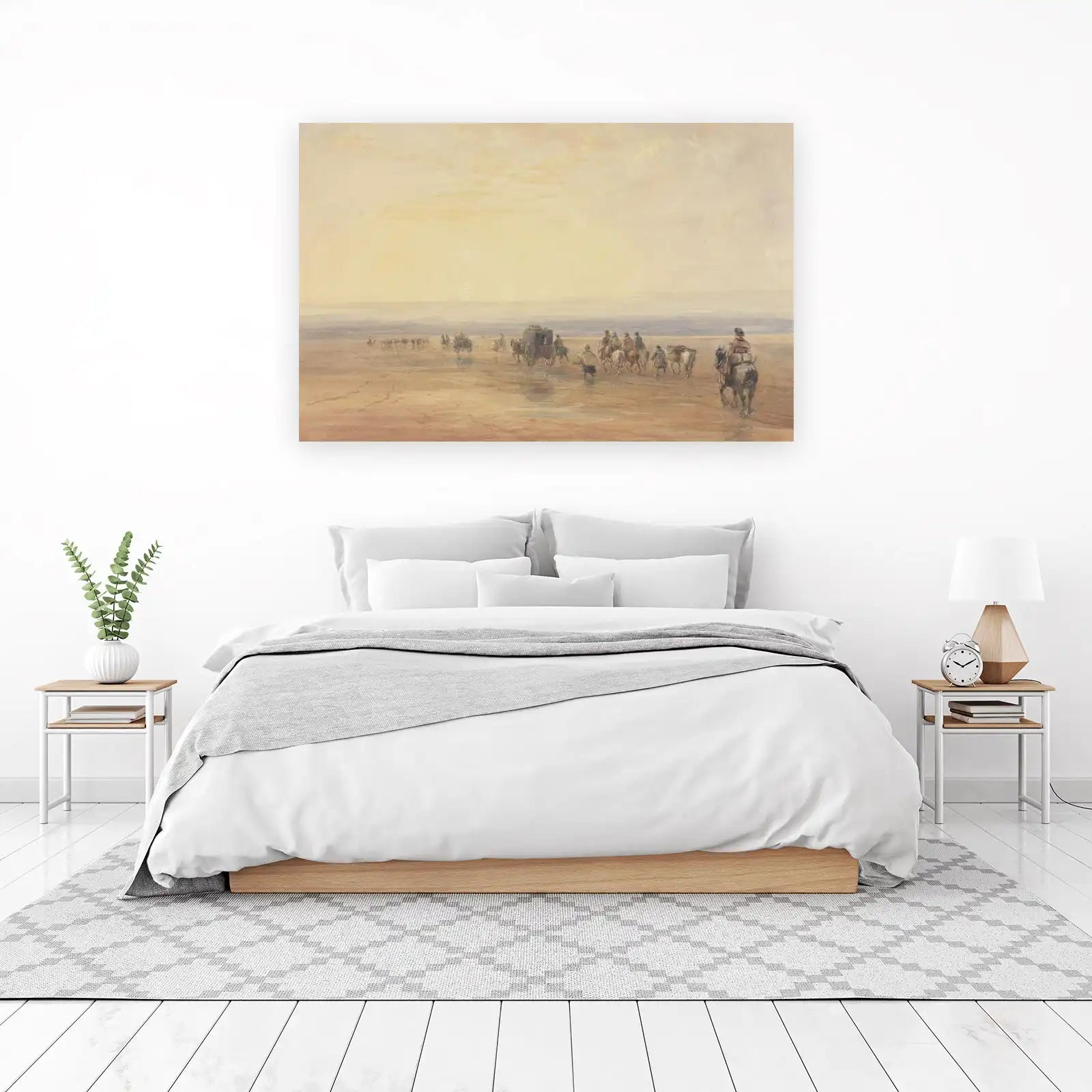 Serene Desert Journey Wall Art