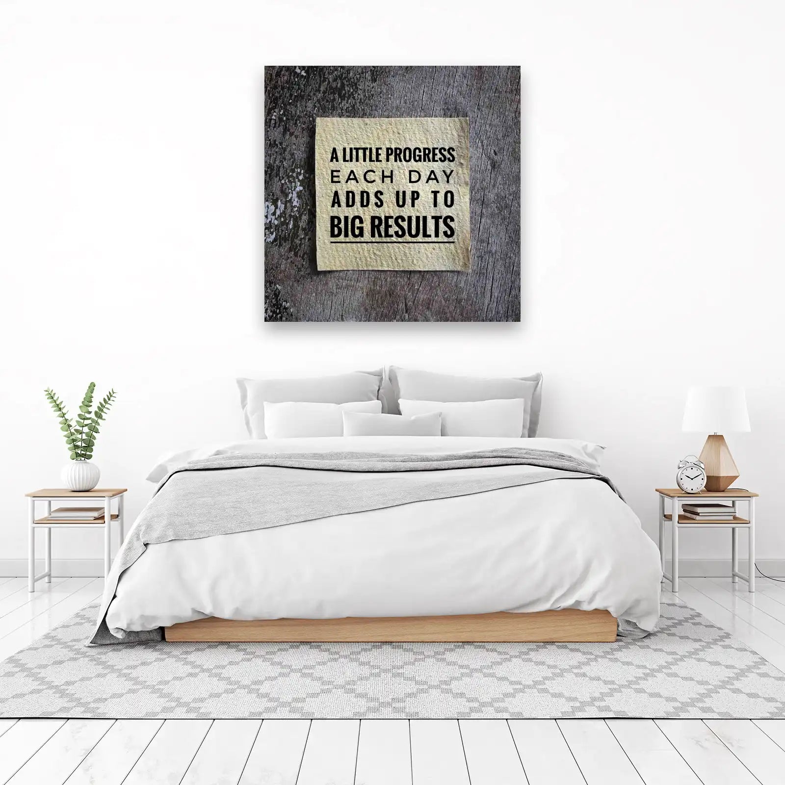 Motivational Progress Quote Wall Art