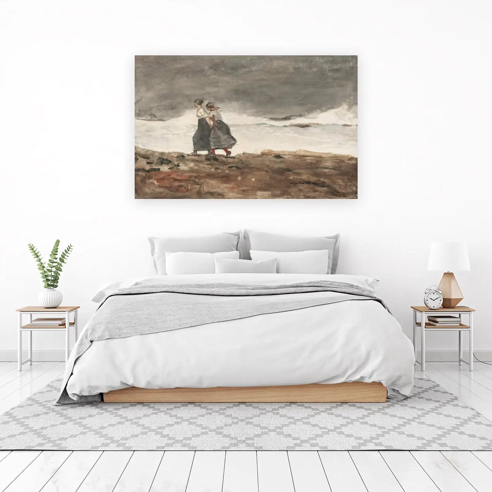Seaside Voyage: Two Women Wall Art