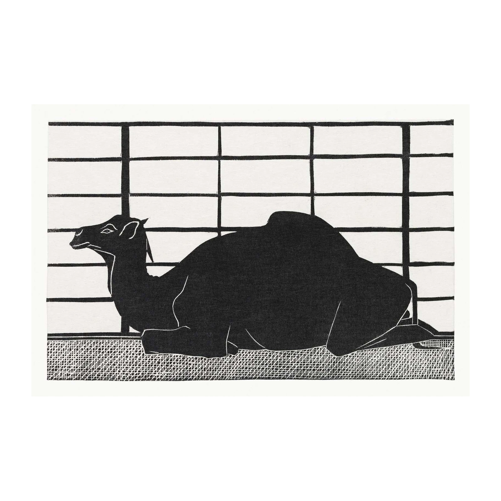 Modern Camel Silhouette Wall Art