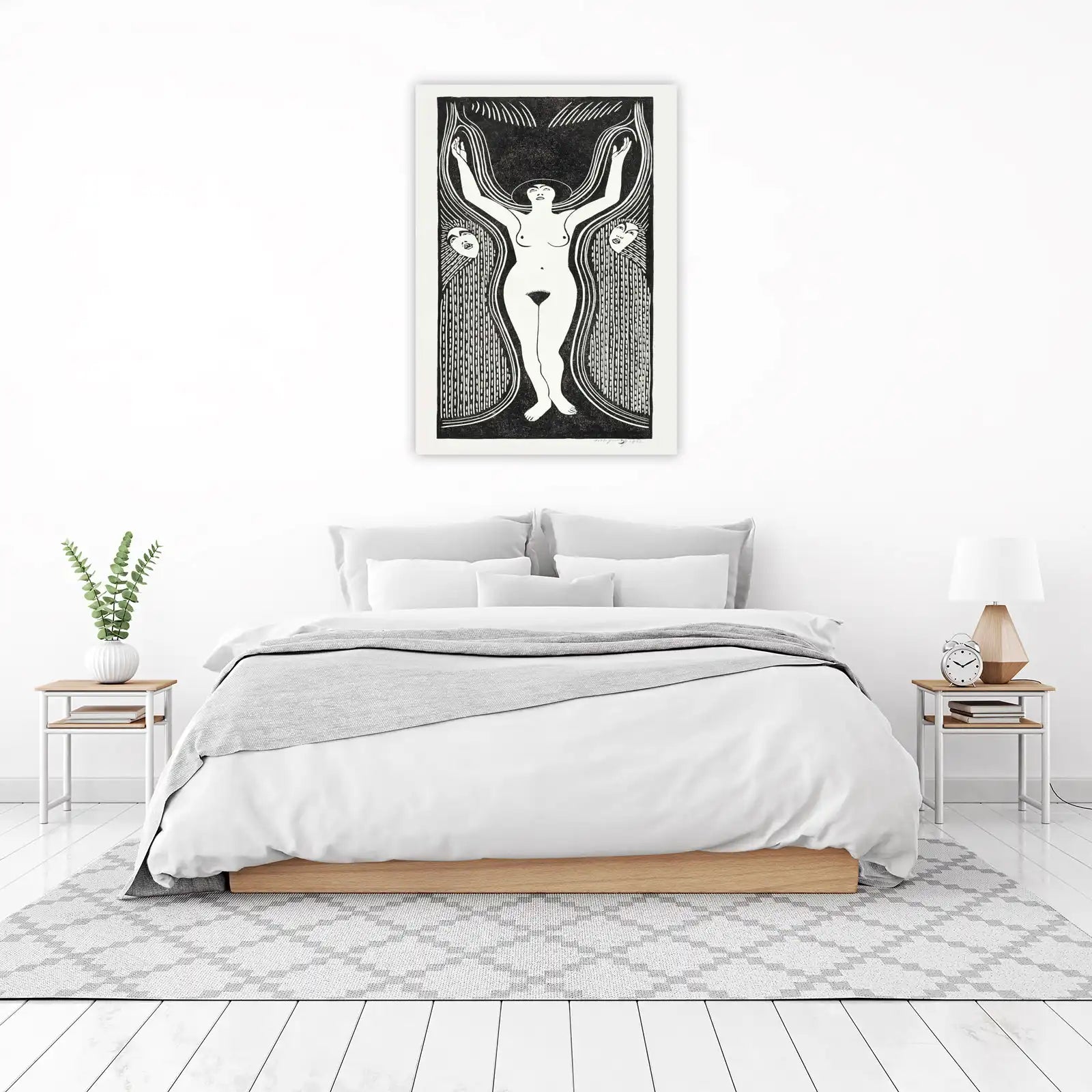 Art Nouveau Woman & Faces Wall Art