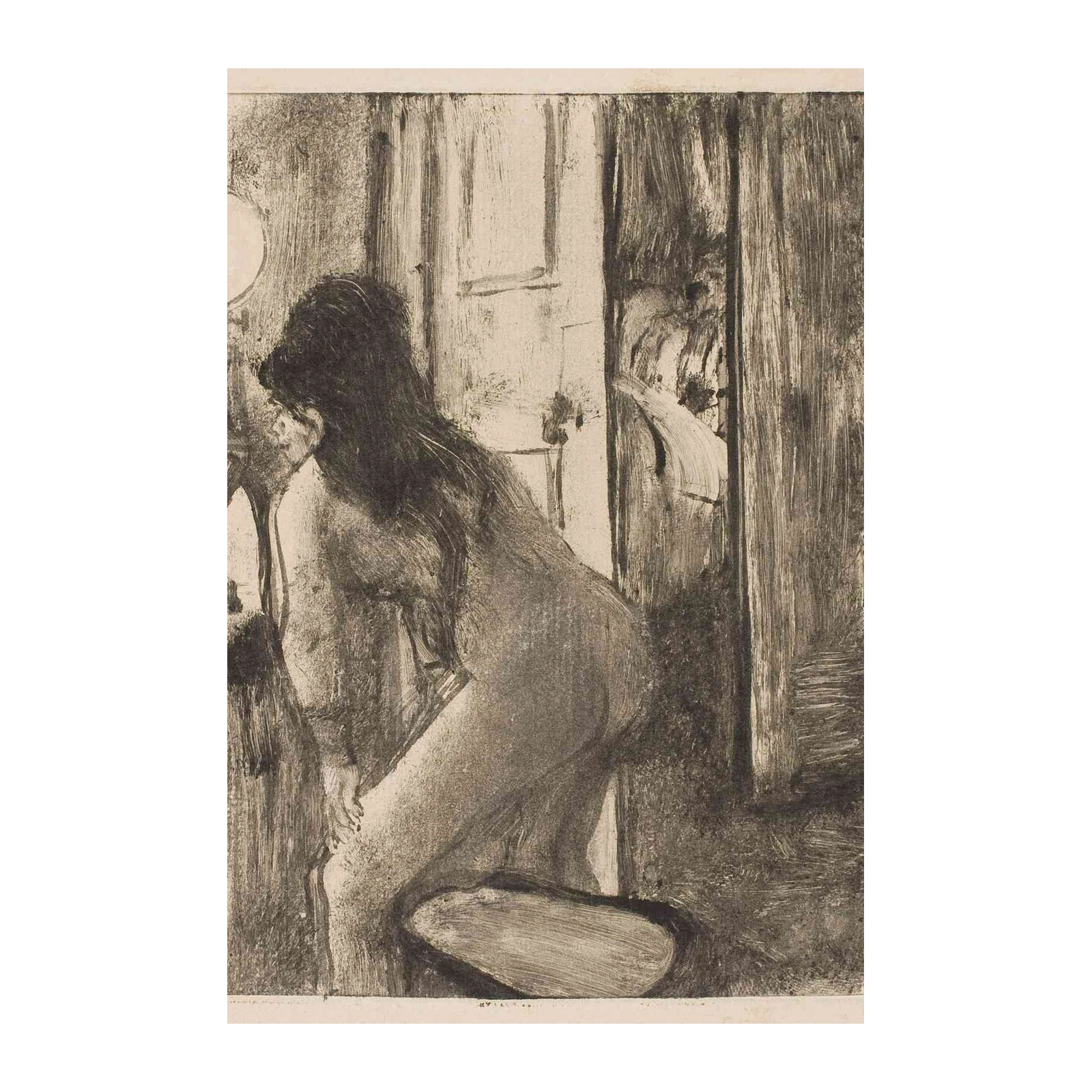 Intimate Figure Study Parisian Bath Wall Art
