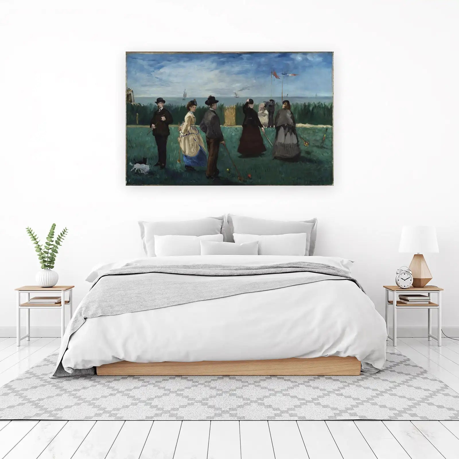 Victorian Croquet Scene Wall Art