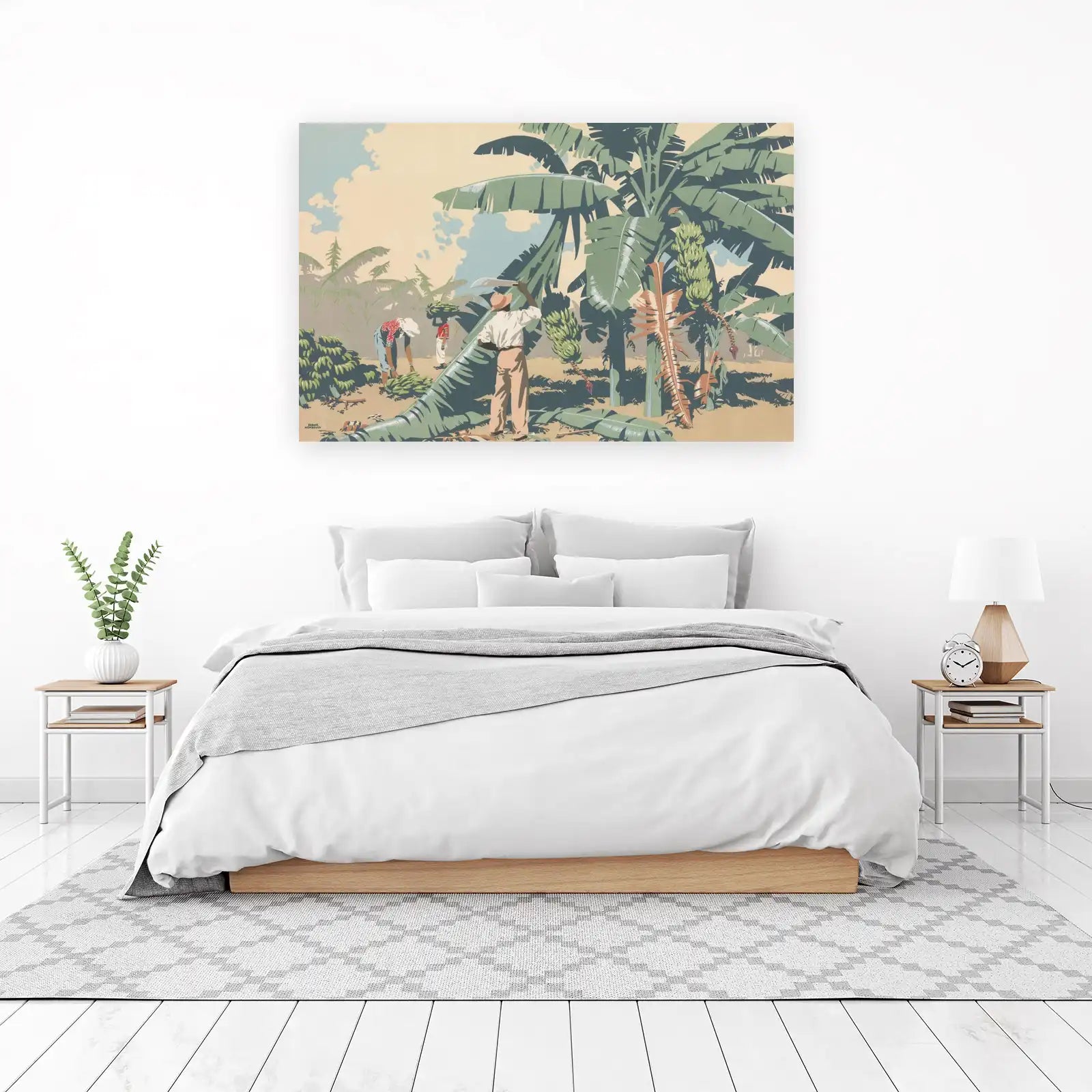 Tropical Banana Harvest Art Wall Art