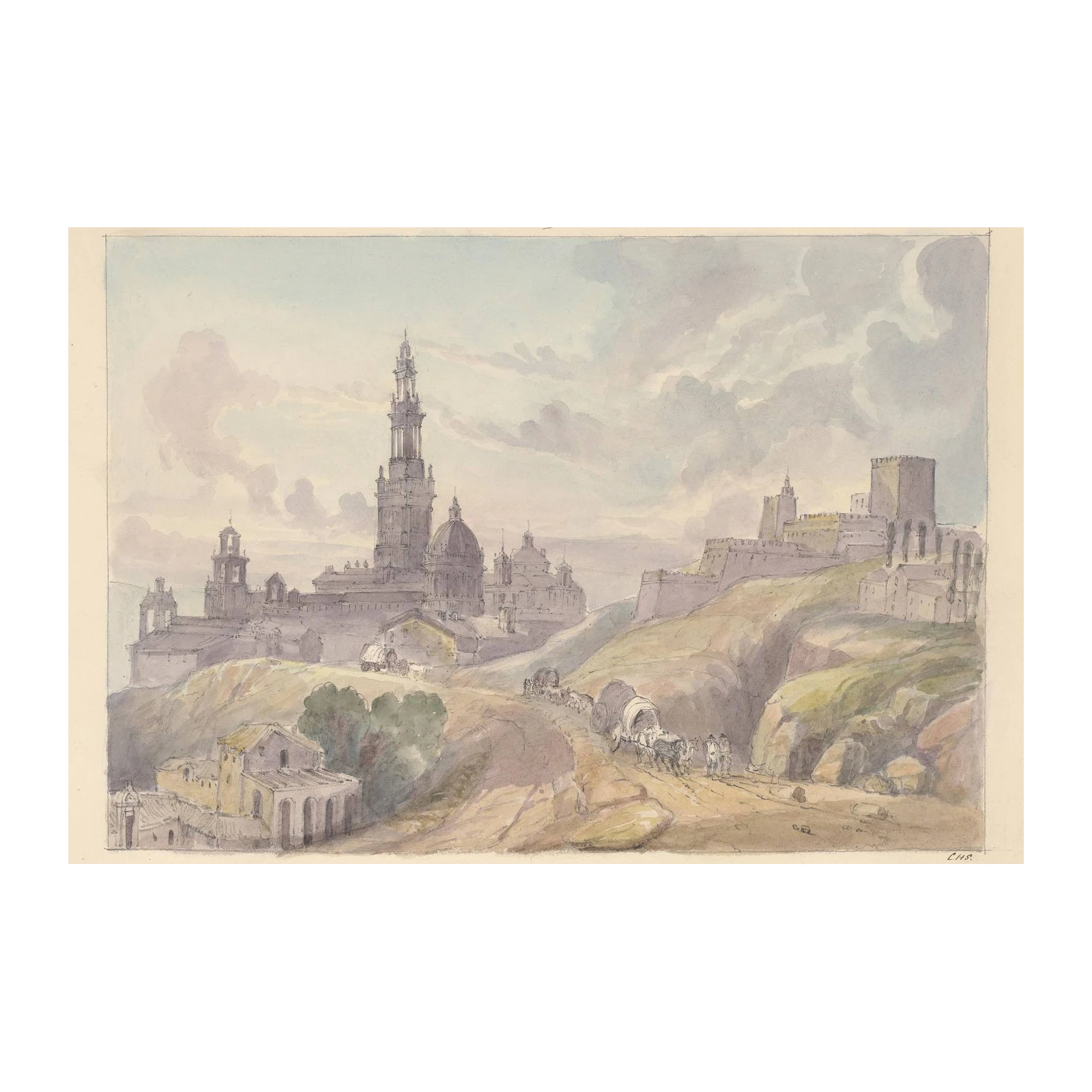 Historic Landscape: Carmona Cityscape Wall Art