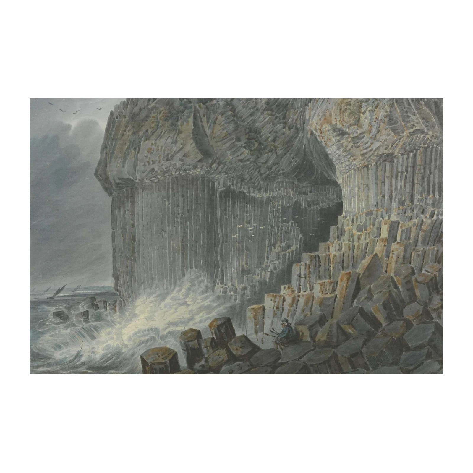 Dramatic Coastal Cave Landscape Wall Art