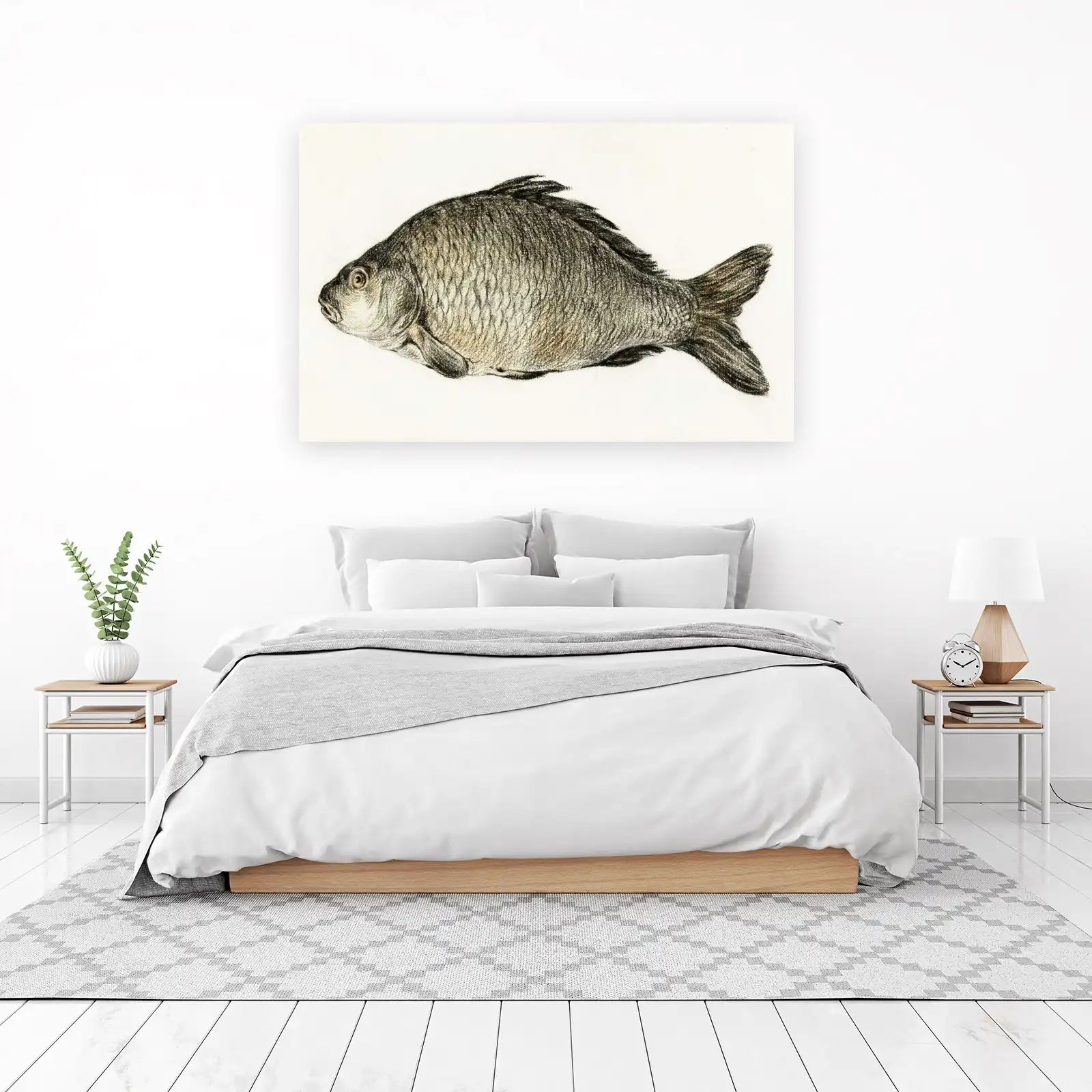 Vintage Carp Fish Art Wall Art