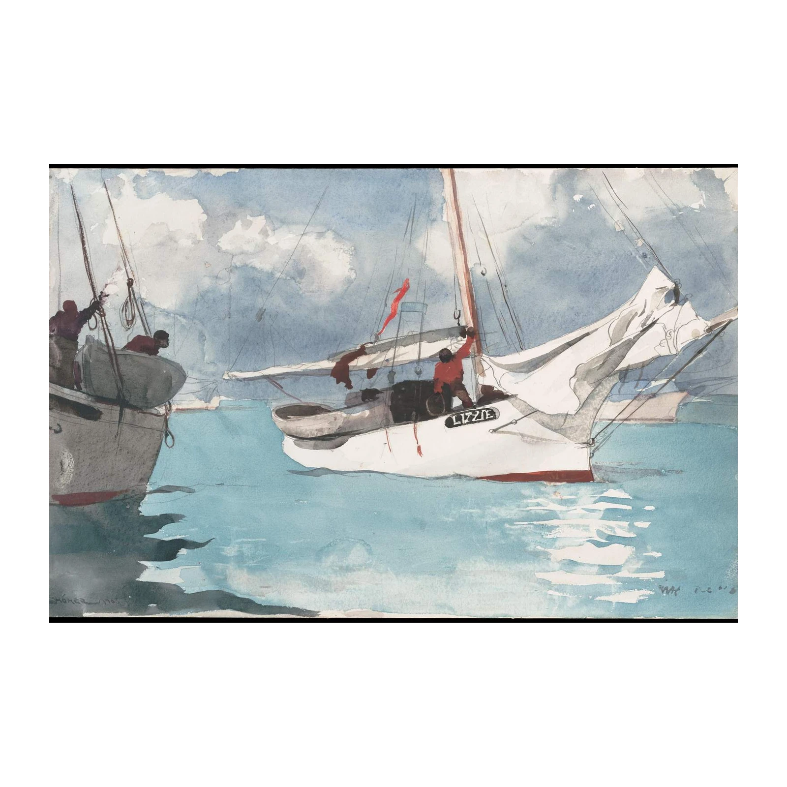 Seafaring Adventure "Lizzie" Sailing Wall Art