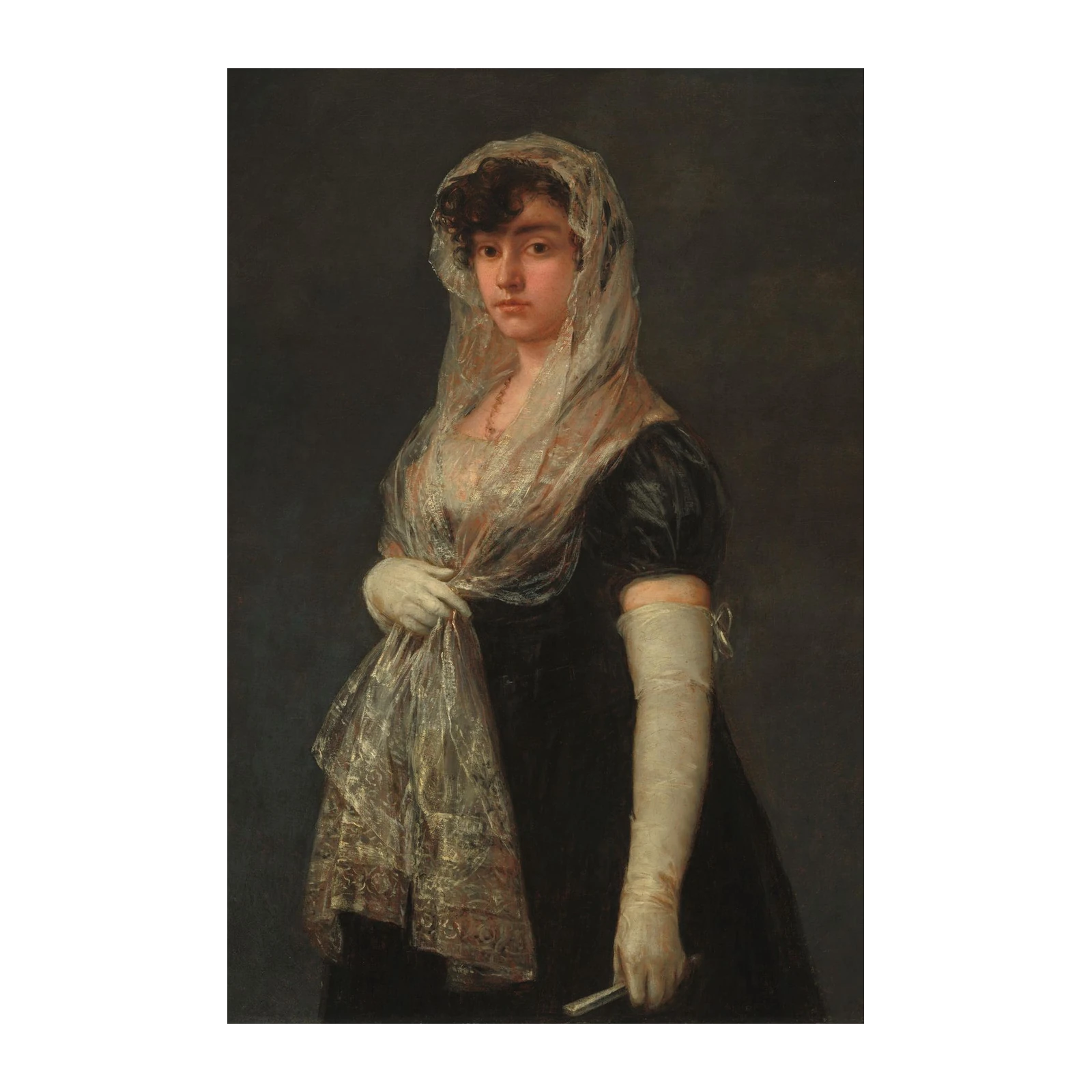 Elegant Lady Portrait Timeless Wall Art