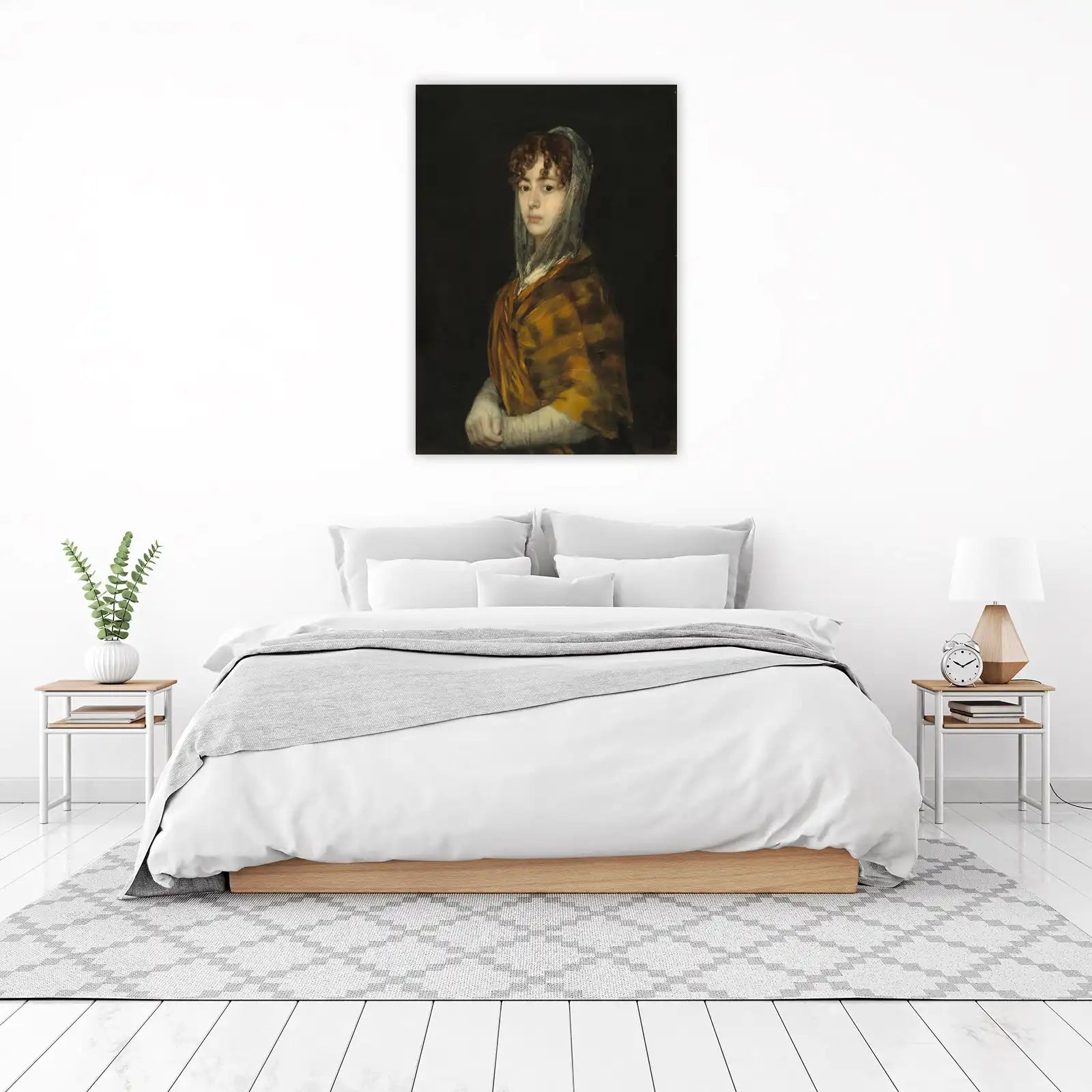 Goya Portrait Woman with Shawl Wall Art