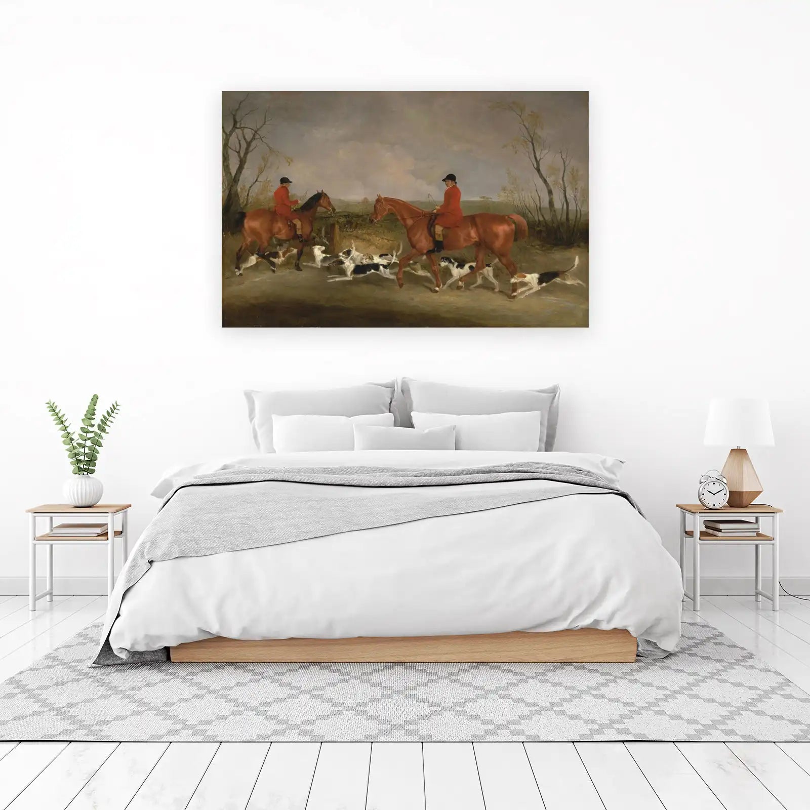 Equestrian Fox Hunt Scene Wall Art