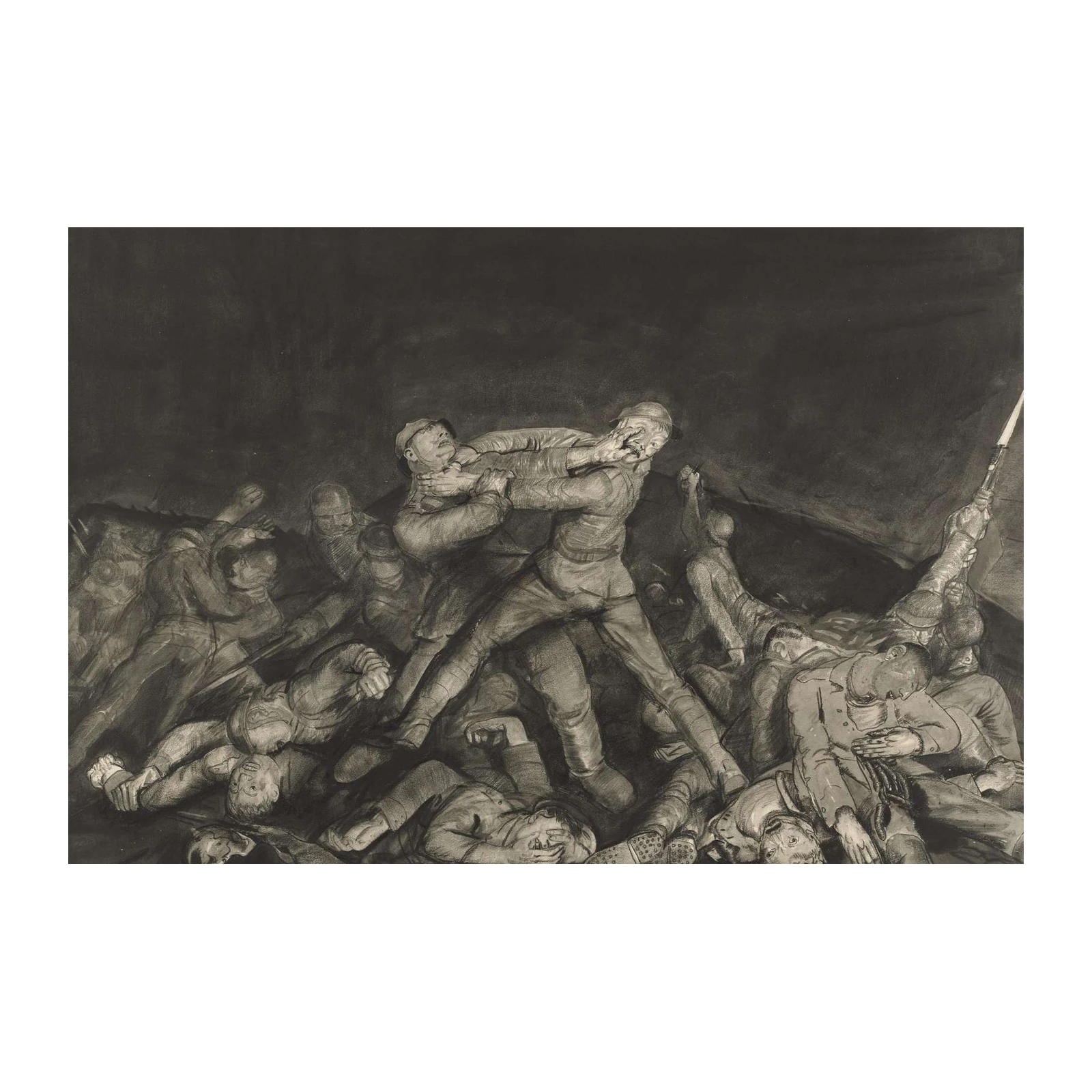 Intense Combat Scene War Wall Art