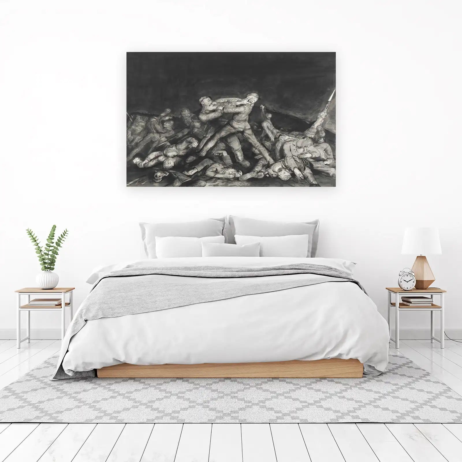 Intense Trench Warfare Struggle Wall Art