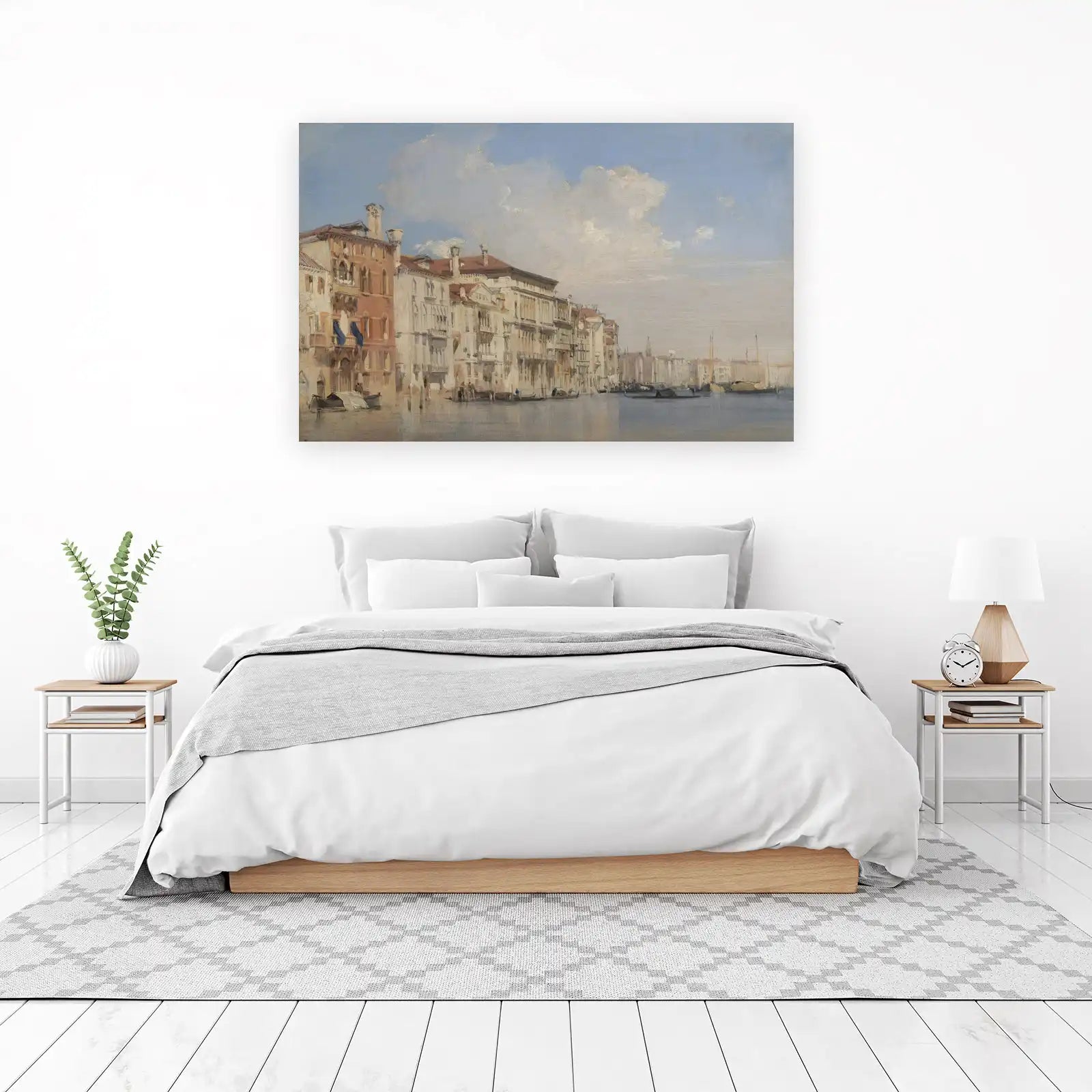 Venetian Canal Scene Painting Wall Art