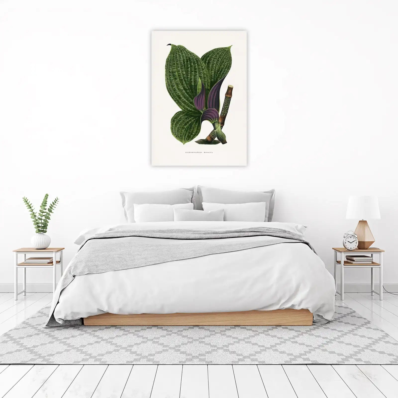 Botanical Dichorisandra Mosaica Wall Art