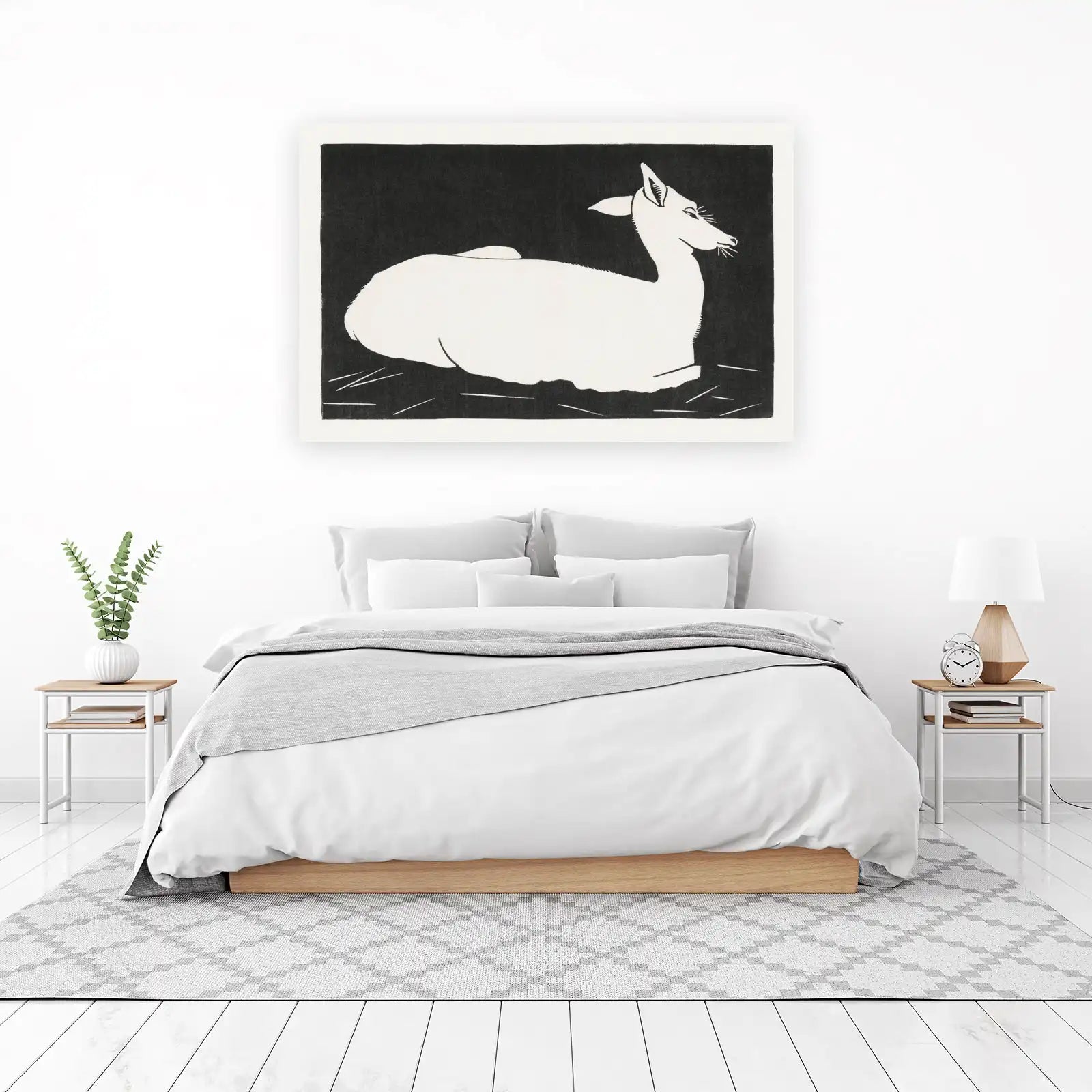 Elegant Deer Silhouette Wall Art